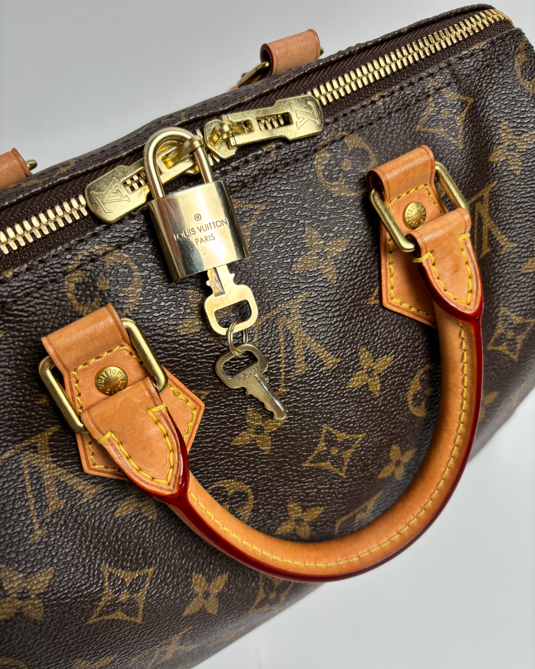 Louis Vuitton Borsa Speedy Bandoulière 25 Tela Monogram Marrone pre-owned certificata - Aurea Luxury Lab