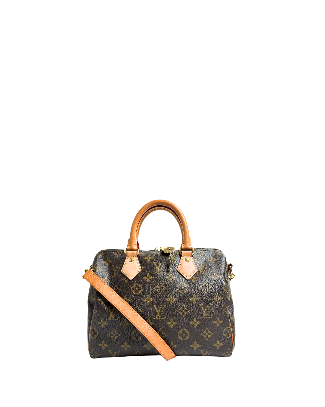 Louis Vuitton Borsa Speedy Bandoulière 25 Tela Monogram Marrone usata autentica - Aurea Luxury Lab