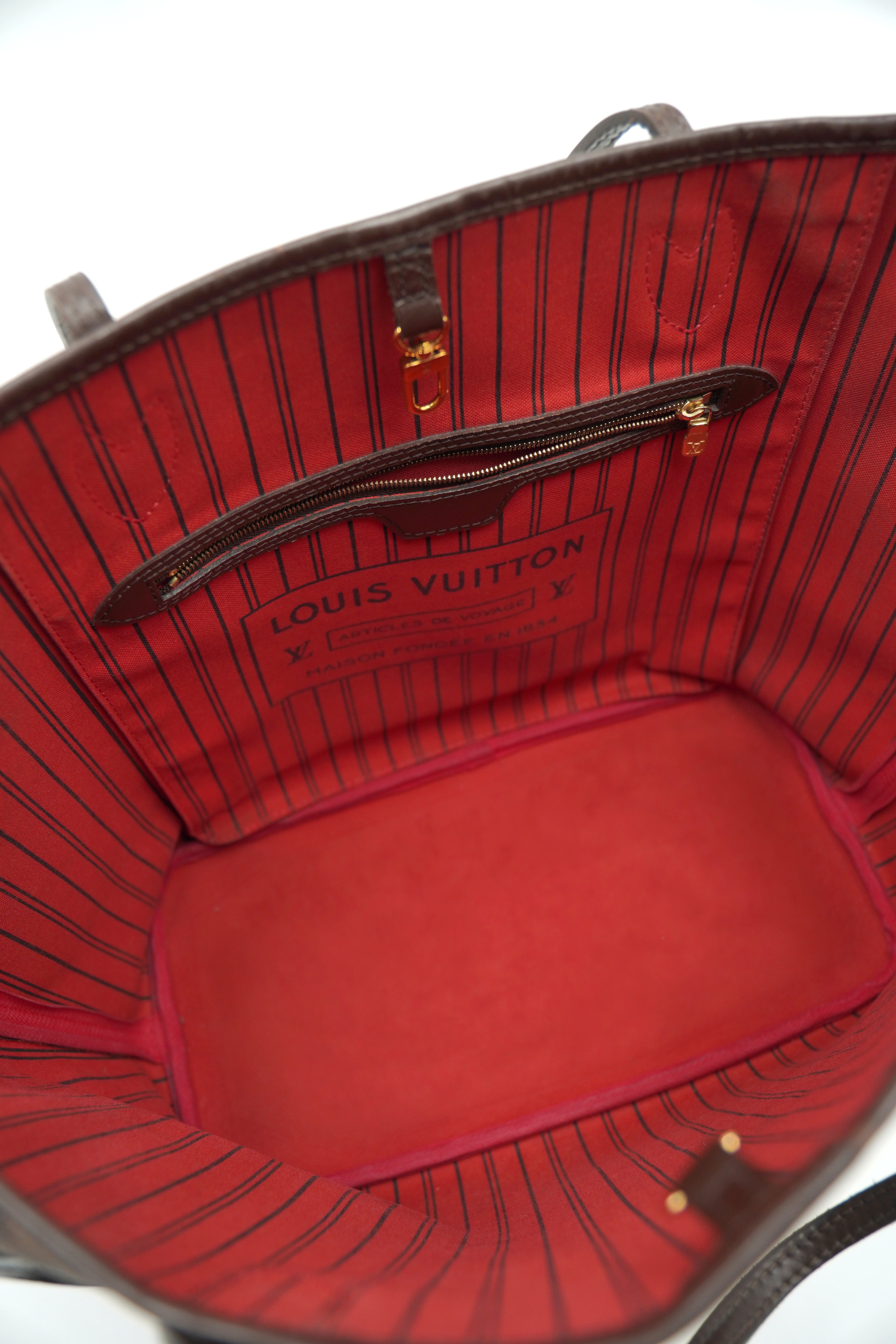 Louis Vuitton Neverfull MM Damier Ebene Bag - Pre-owned Authentic