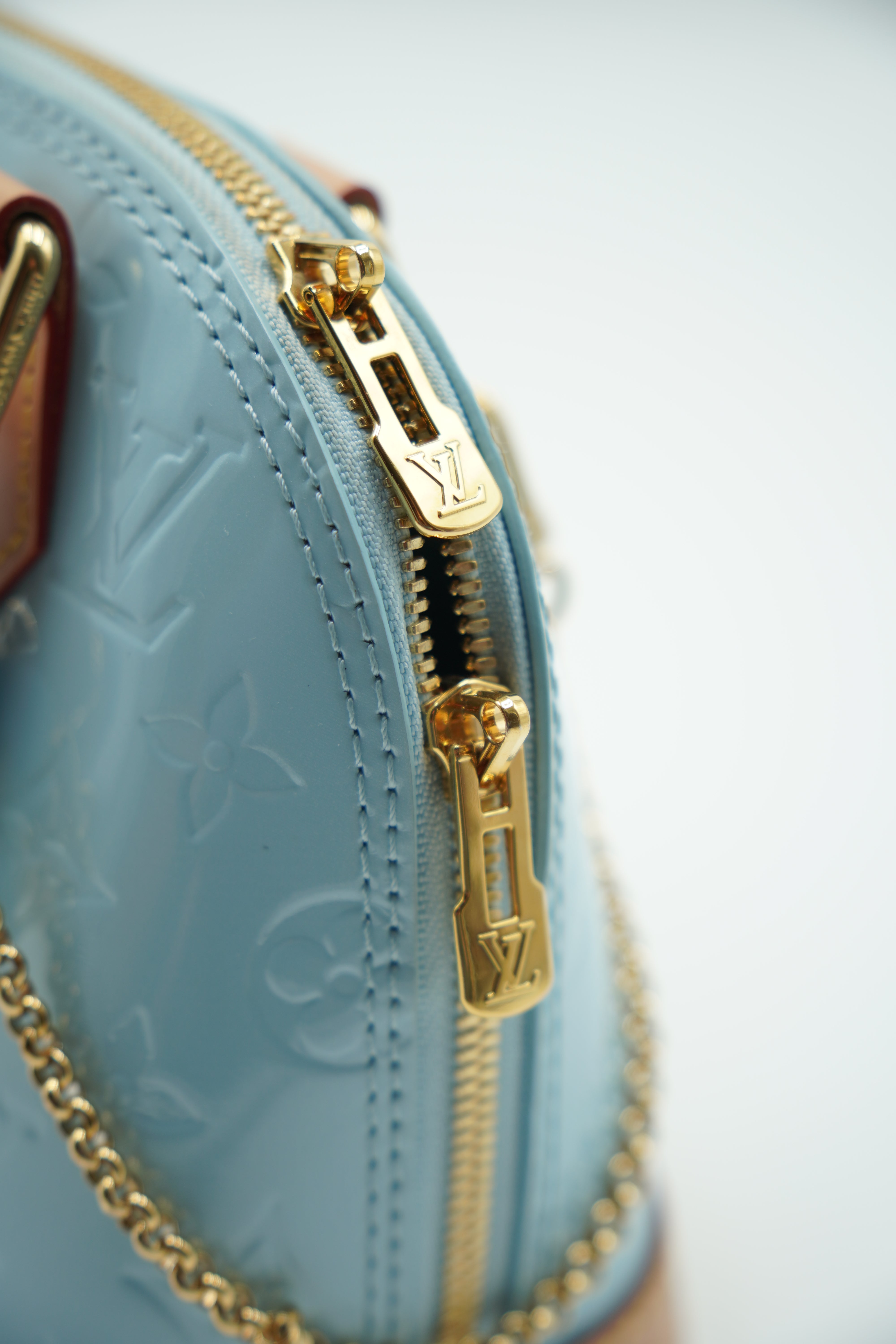 Louis Vuitton Alma Patent Leather BB Sky Bag