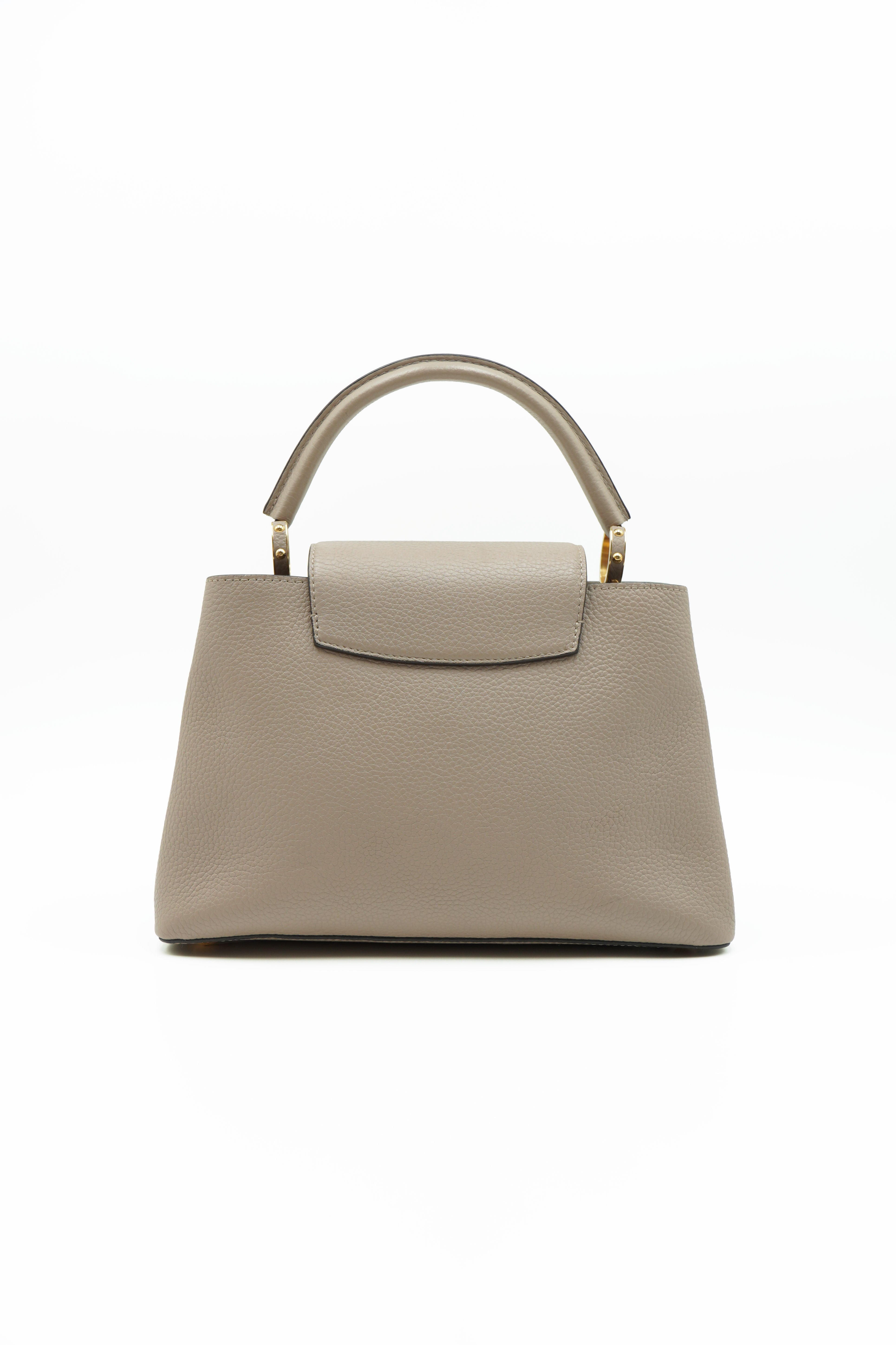 Louis Vuitton Borsa Capucines BB Pelle Galet Beige