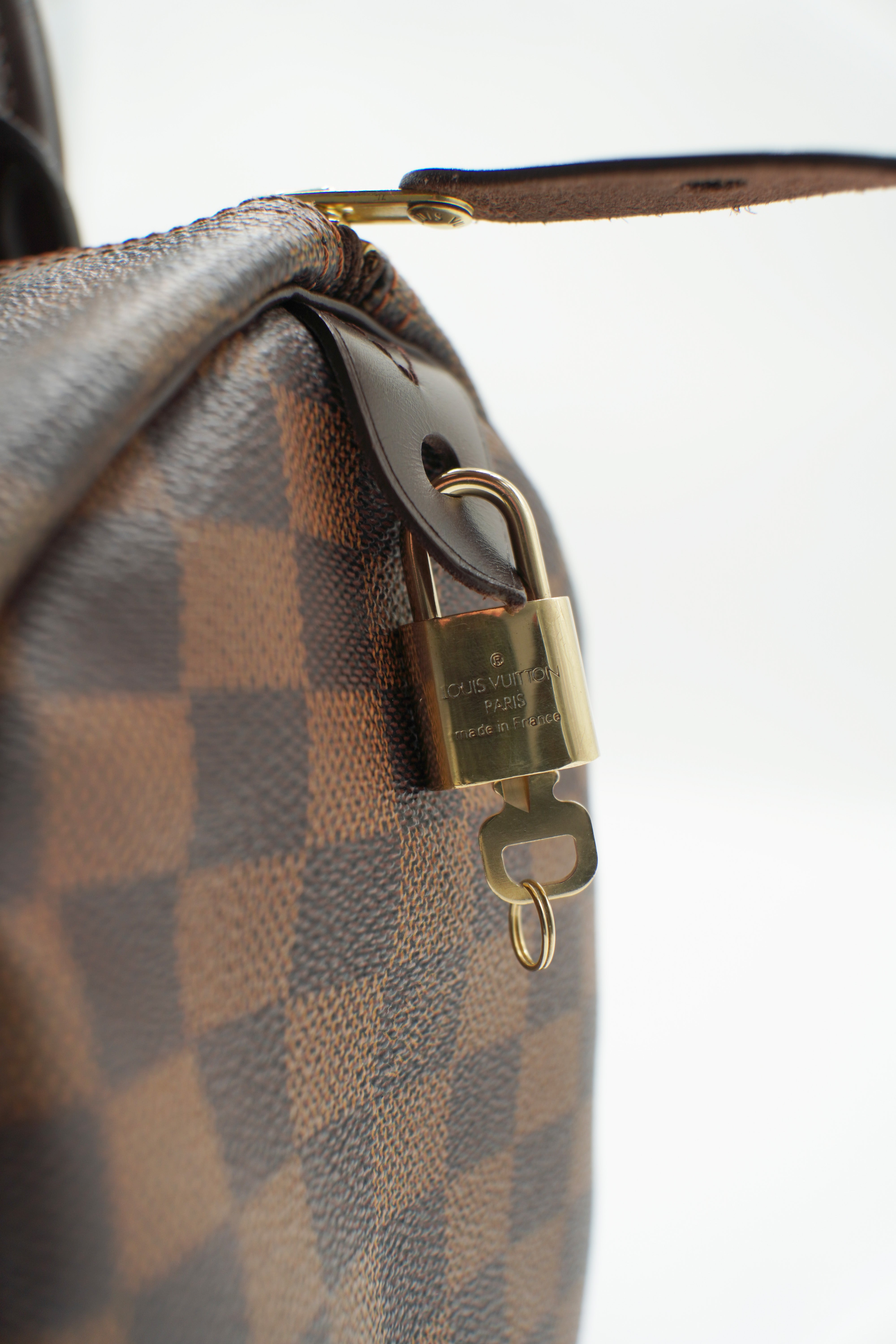 Louis Vuitton Borsa Speedy 25 Damier Ebene usata autentica - Aurea Luxury Lab