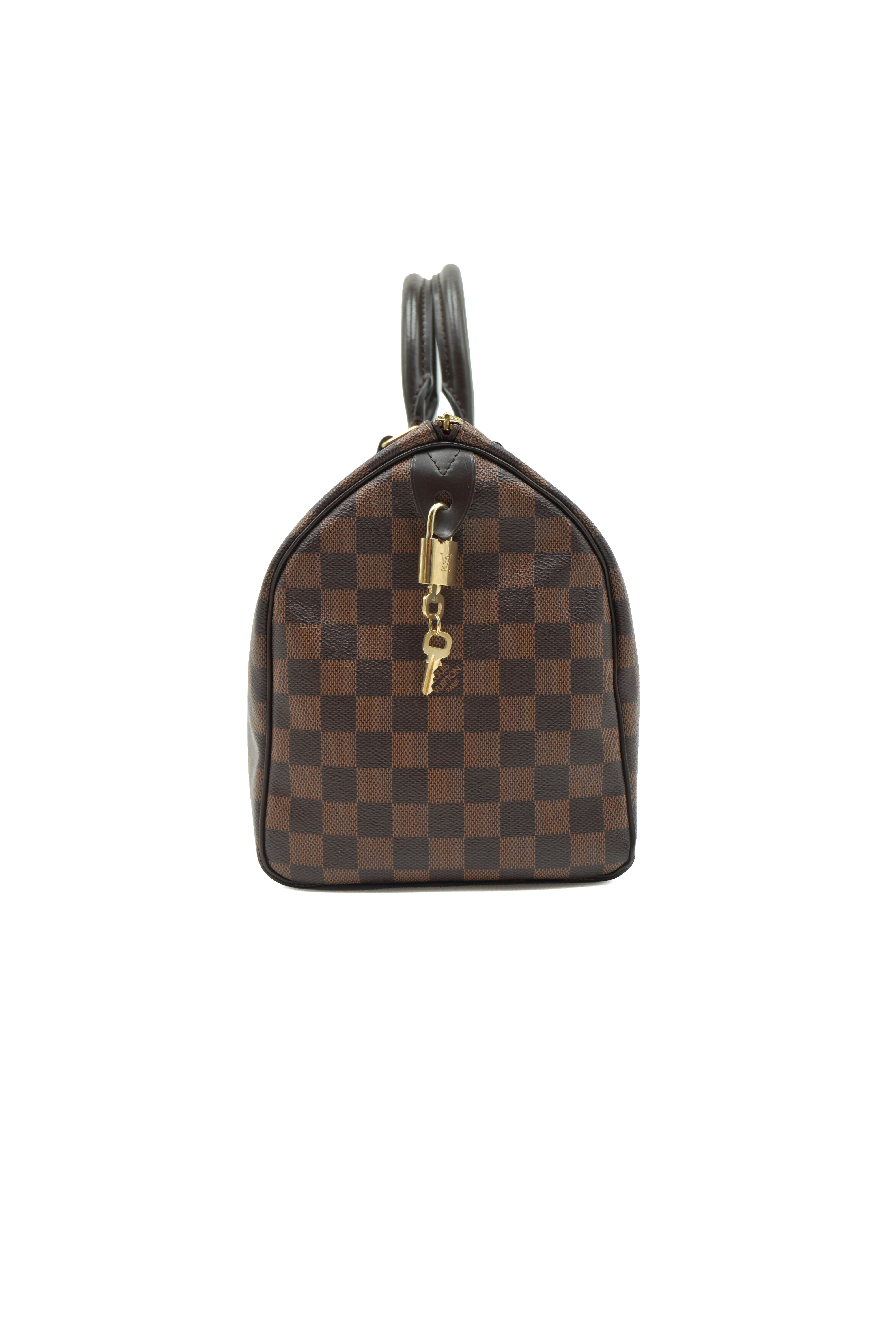 Louis Vuitton Borsa Speedy 30 Damier Ébène Full Kit - Usata Autentica
