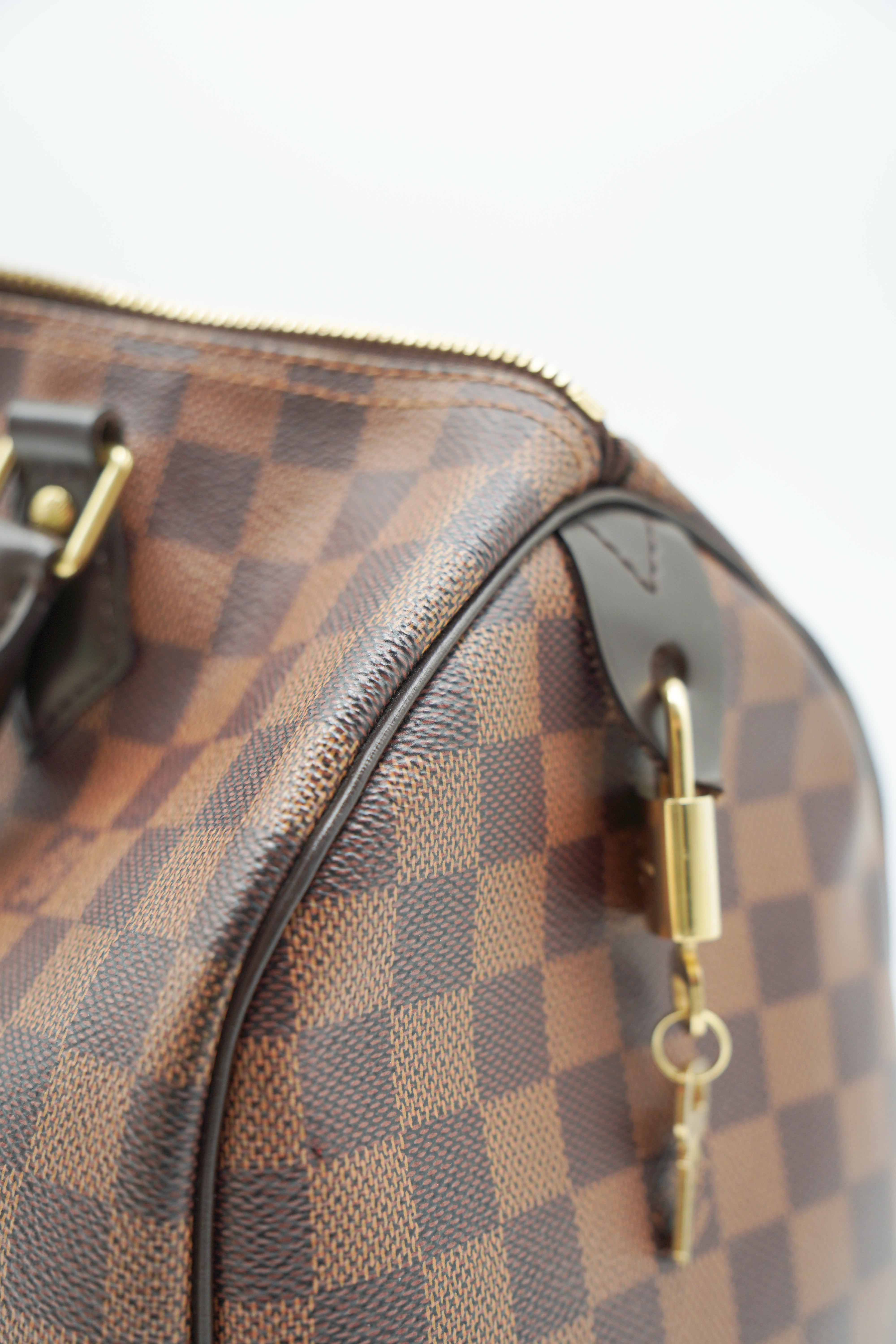 Louis Vuitton Borsa Speedy 30 Damier Ébène Full Kit - Usata Autentica