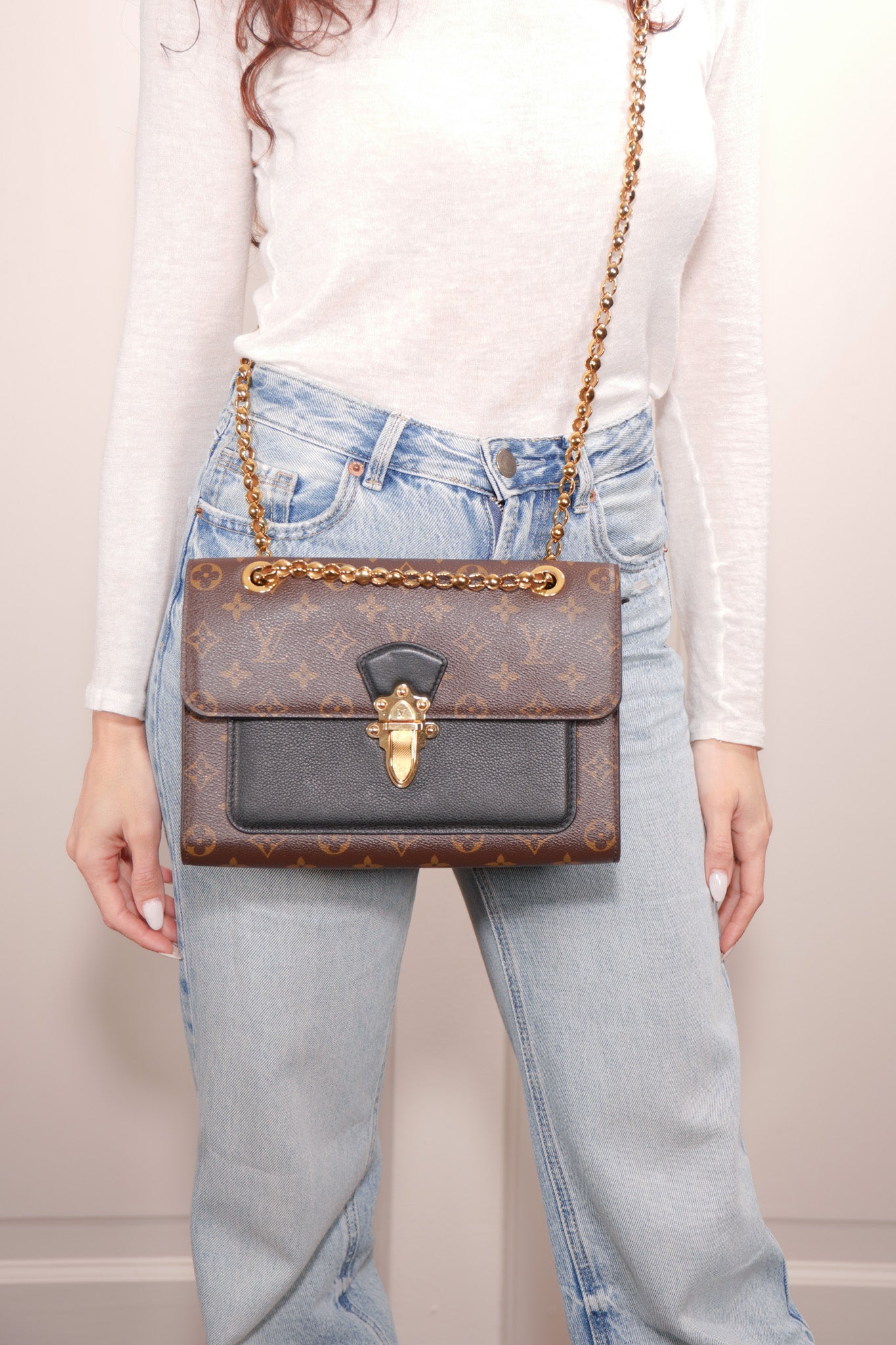 Louis Vuitton Borsa Victoire Monogram Tracolla luxury resale autentica - Aurea Luxury Lab
