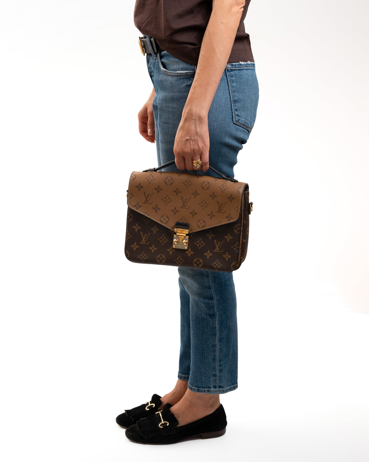 Louis Vuitton Borsa Pochette Métis Monogram Reverse — Pre-owned Autentica