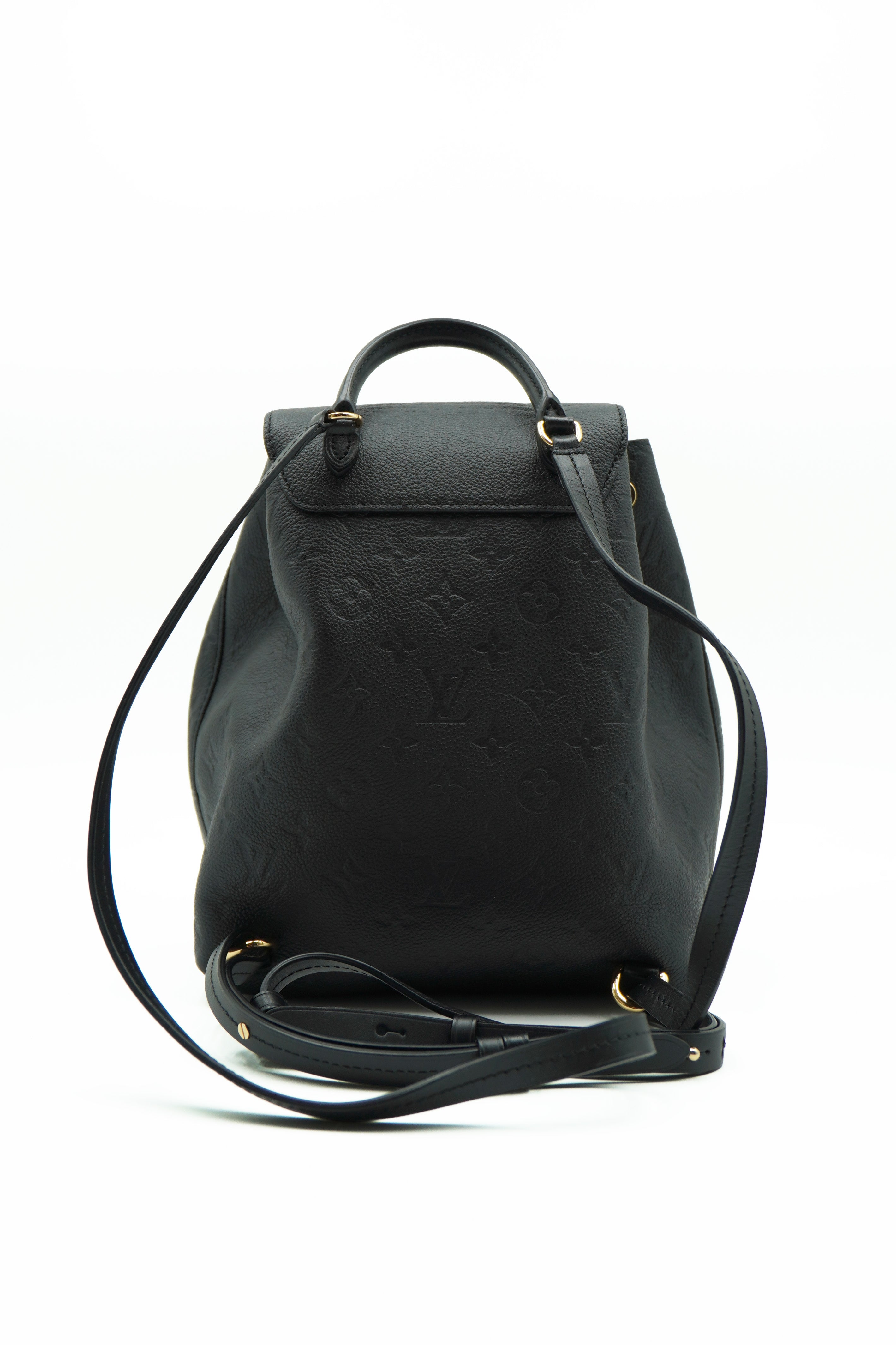Louis Vuitton Zaino Montsouris PM In Pelle Nera