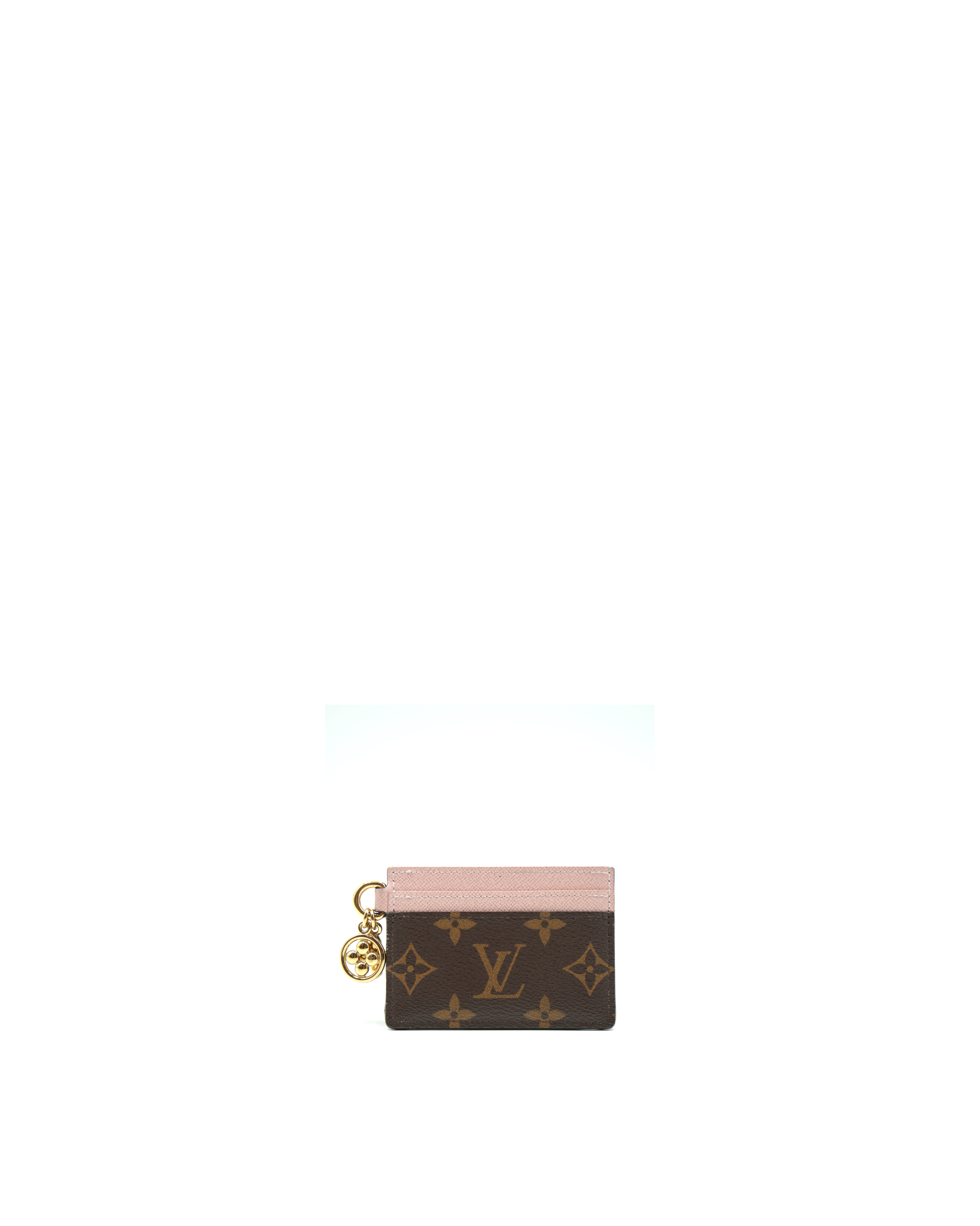 Louis Vuitton Porta Carte Charms Monogram e Pelle Rosa - Usato Autentico