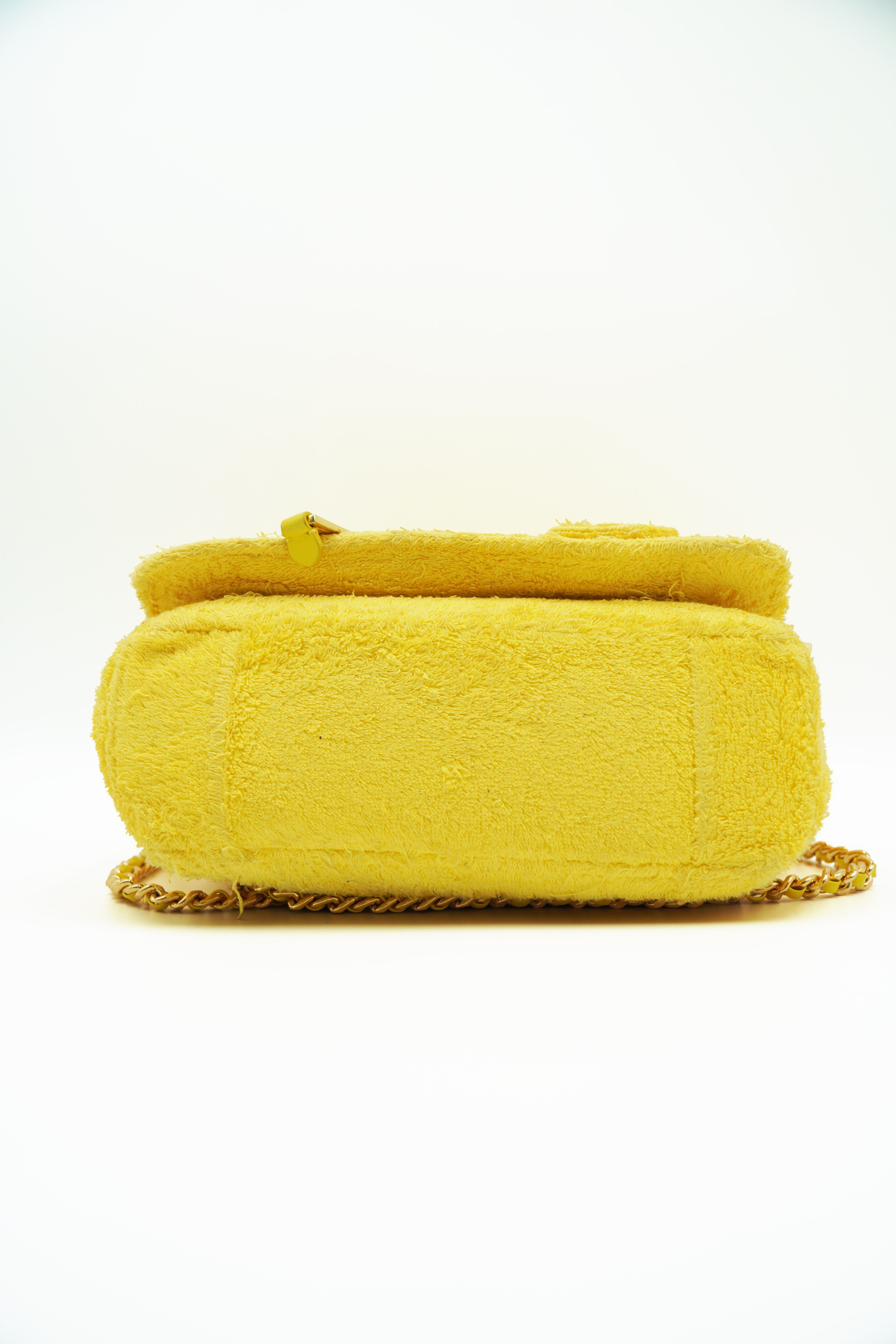 Moschino Borsa Biker Bag In Tessuto Giallo second hand luxury - Aurea Luxury Lab