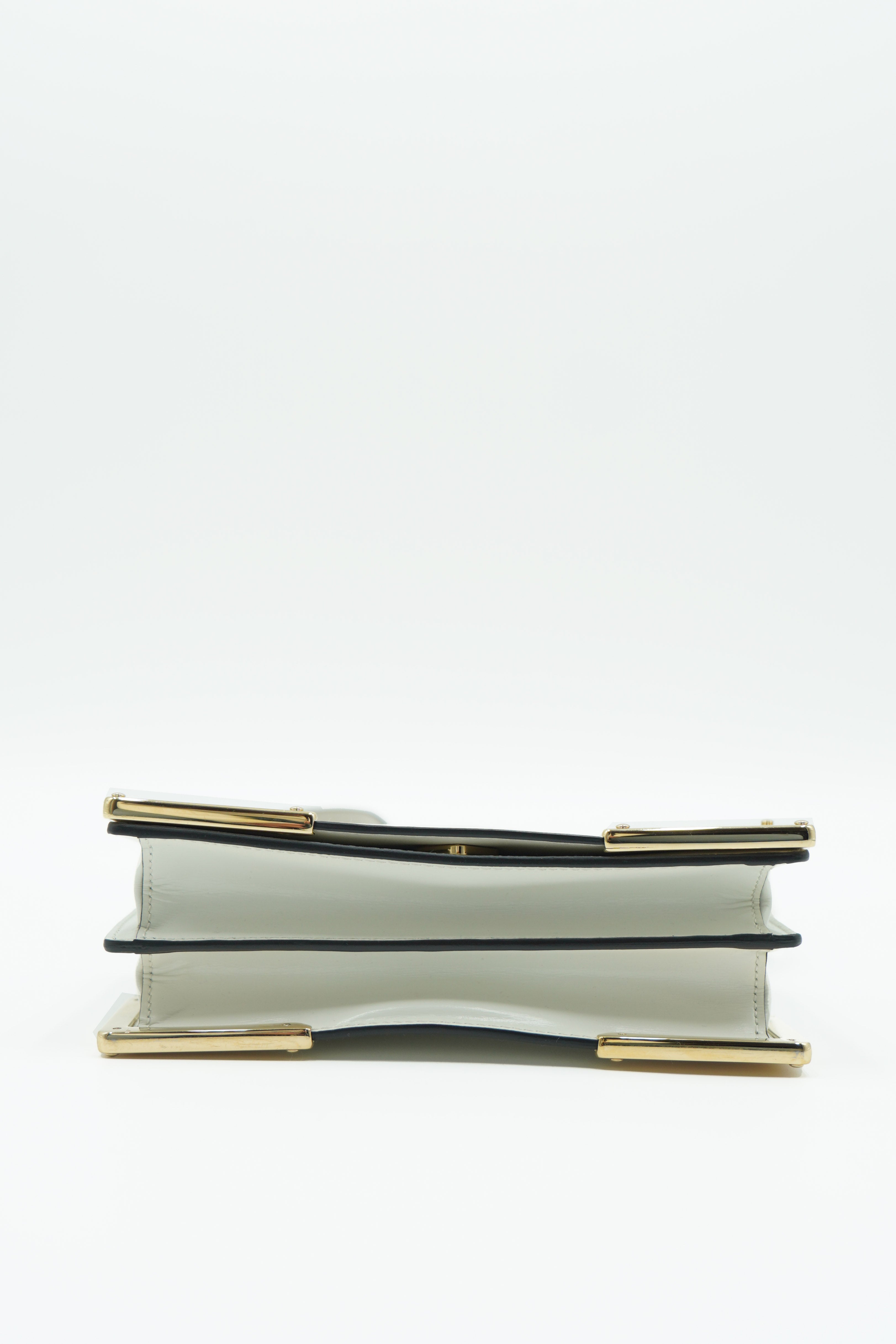 Prada White Leather Shoulder Bag