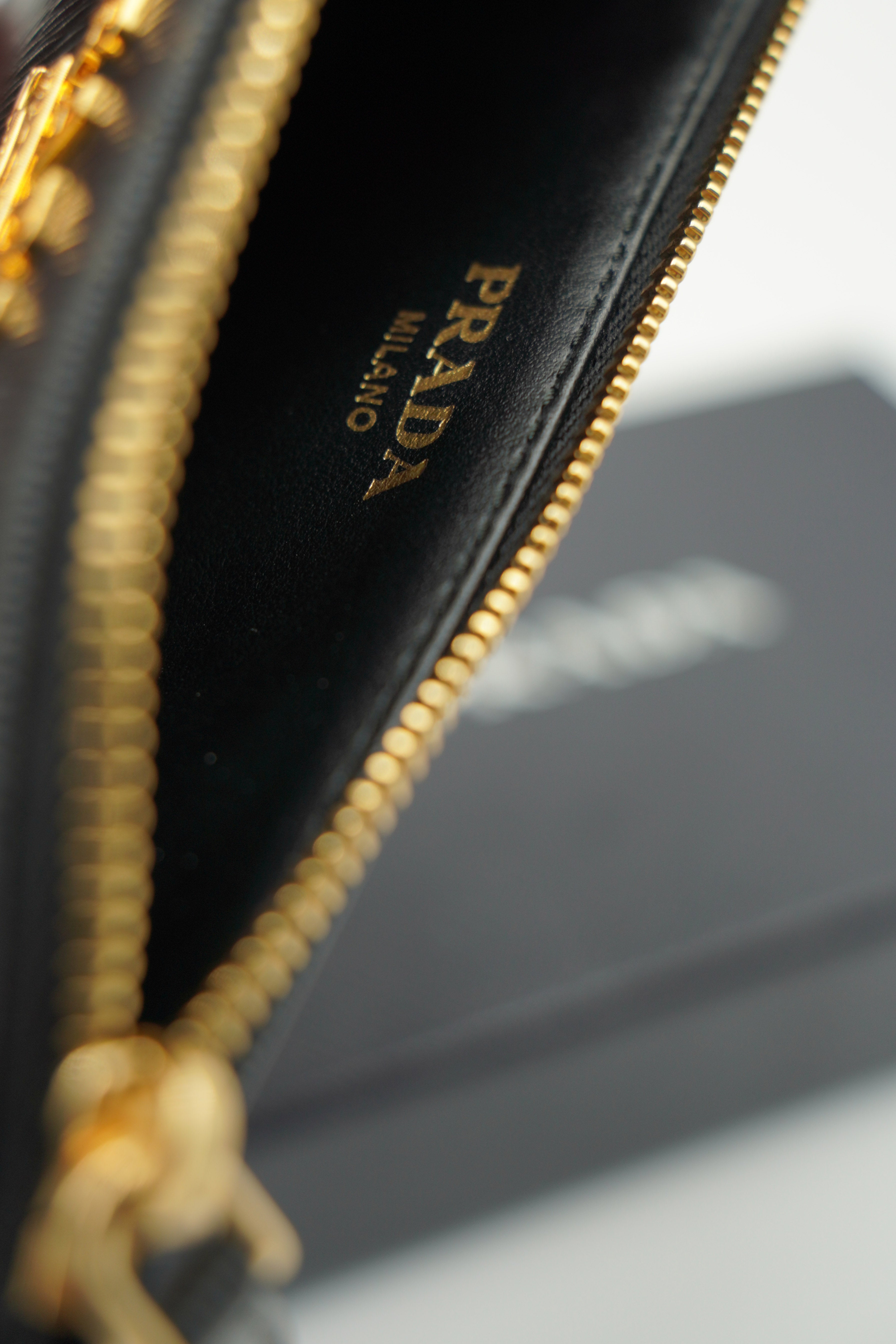 Prada Black Saffiano Leather Card Holder