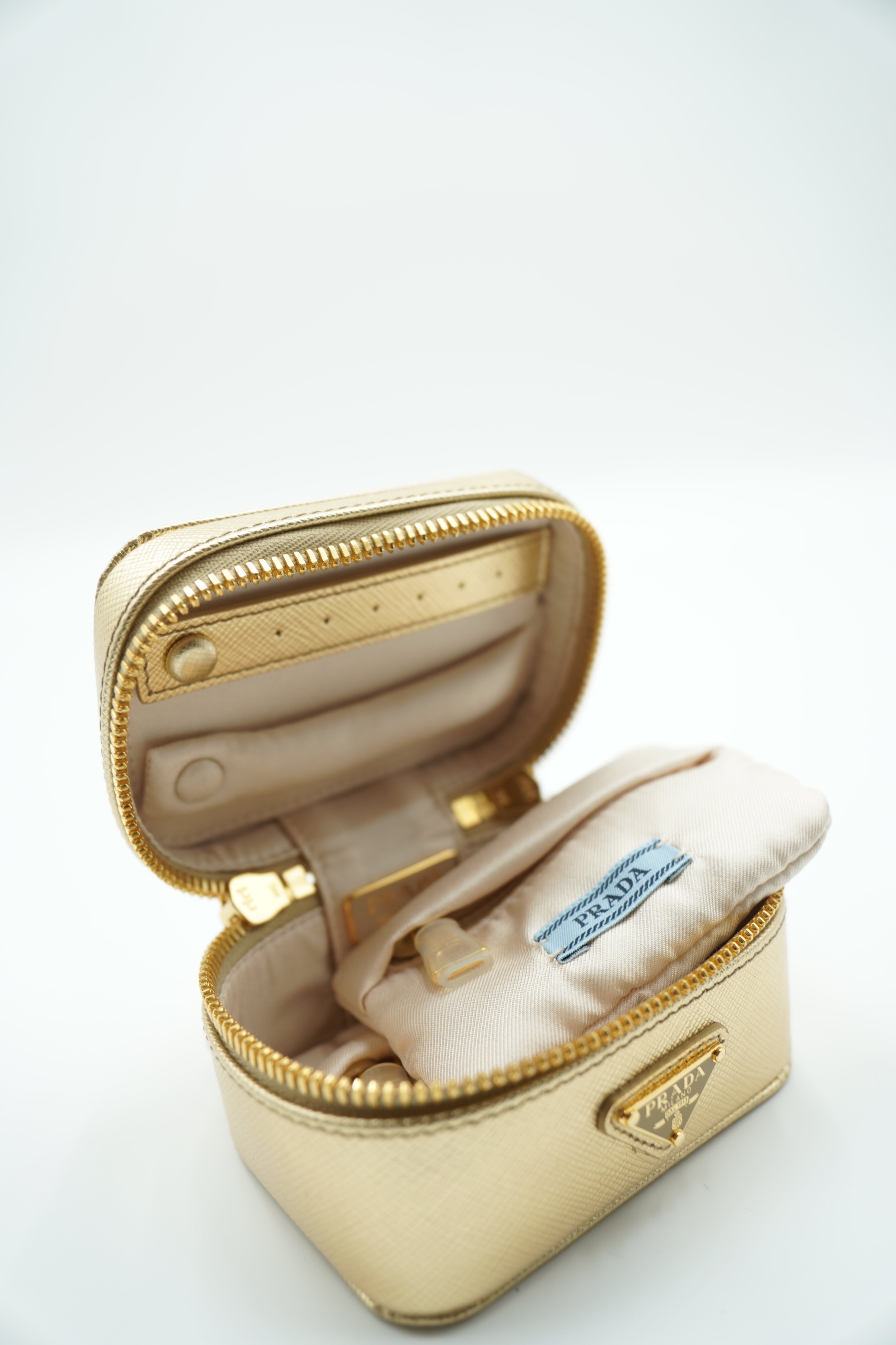 Prada Portagioie Saffiano Oro Limited Edition