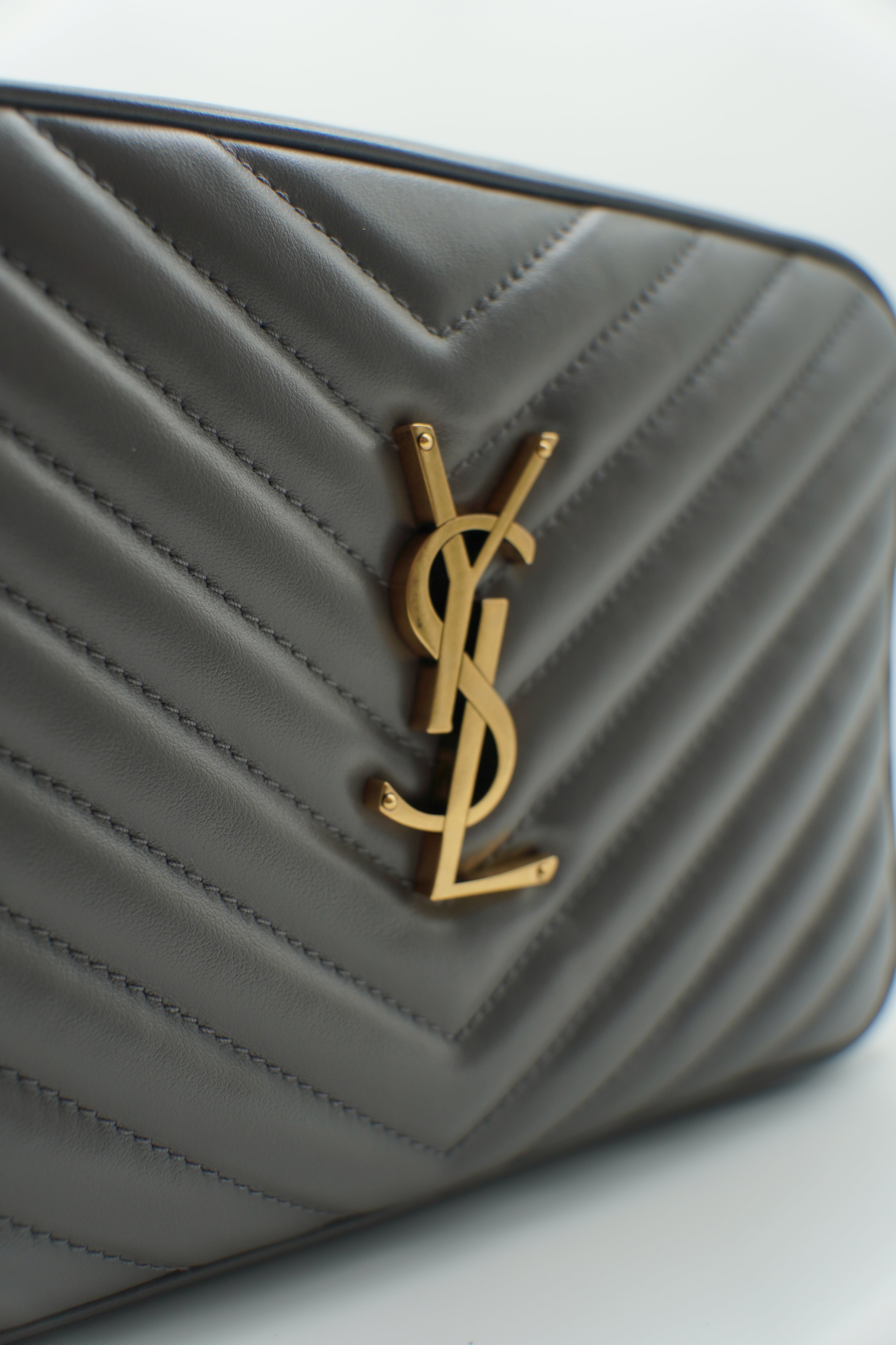 Sain Laurent Borsa Camera Bag Lou Grigio