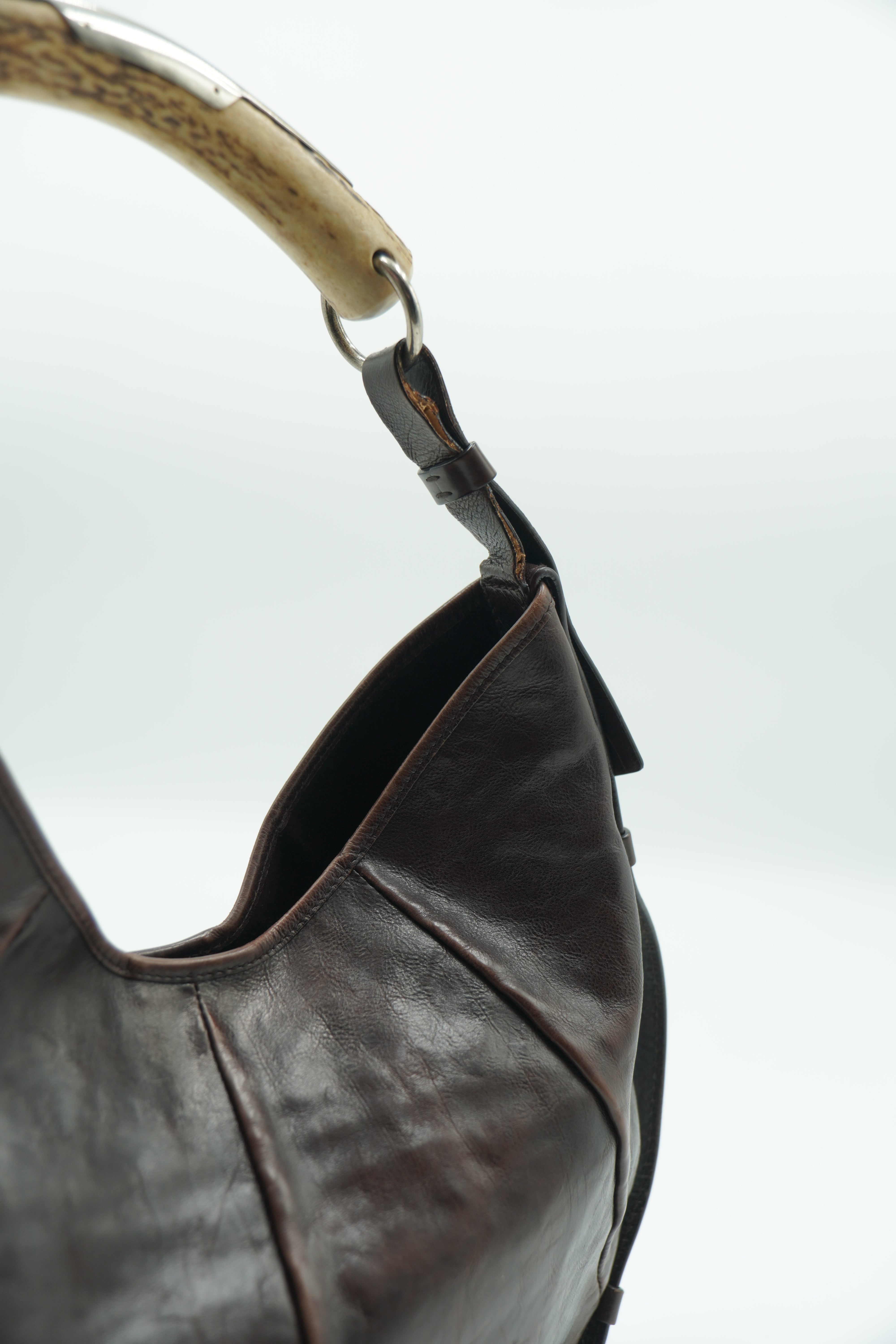 Saint Laurent Borsa Mombasa Pelle Marrone