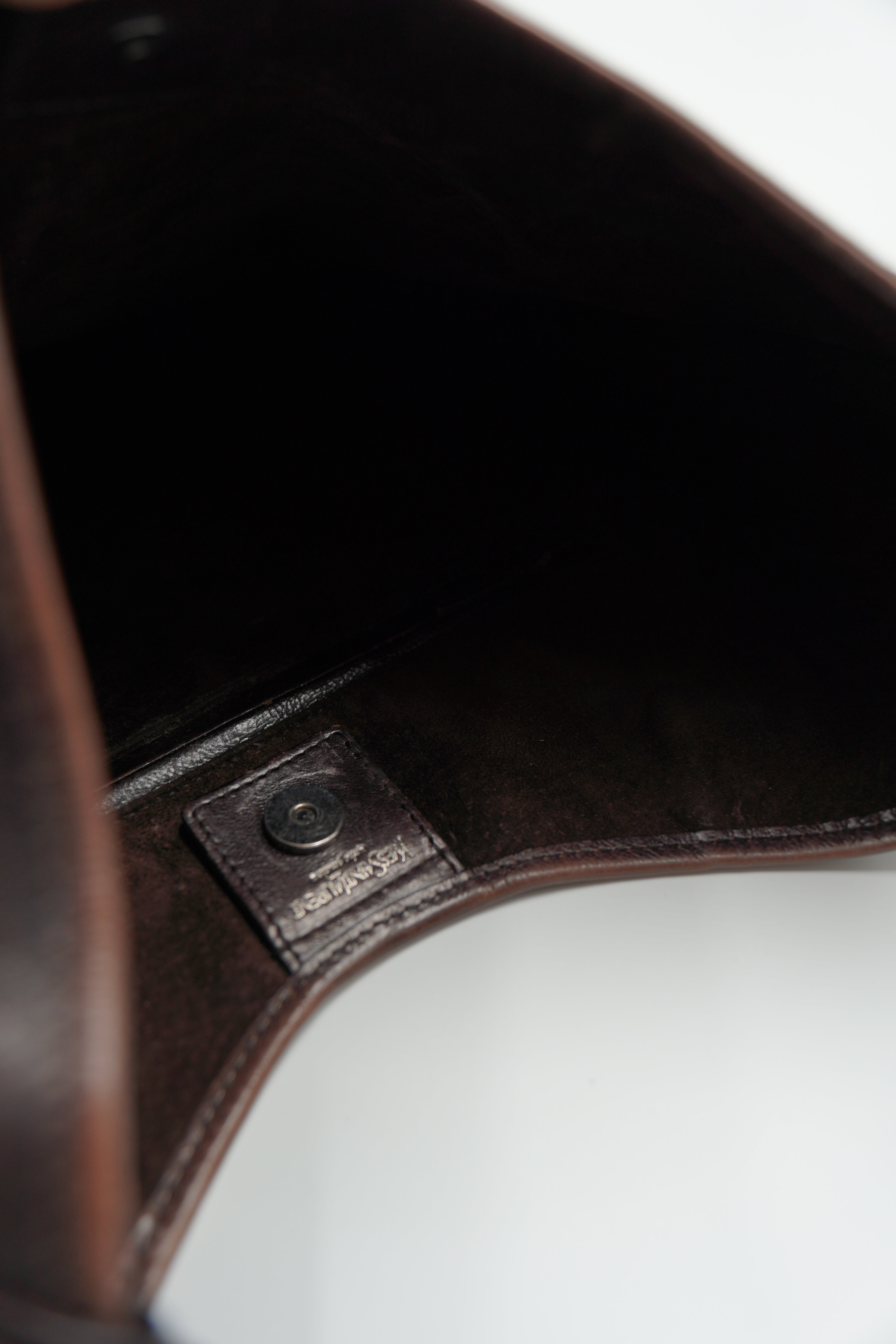 Saint Laurent Borsa Mombasa Pelle Marrone