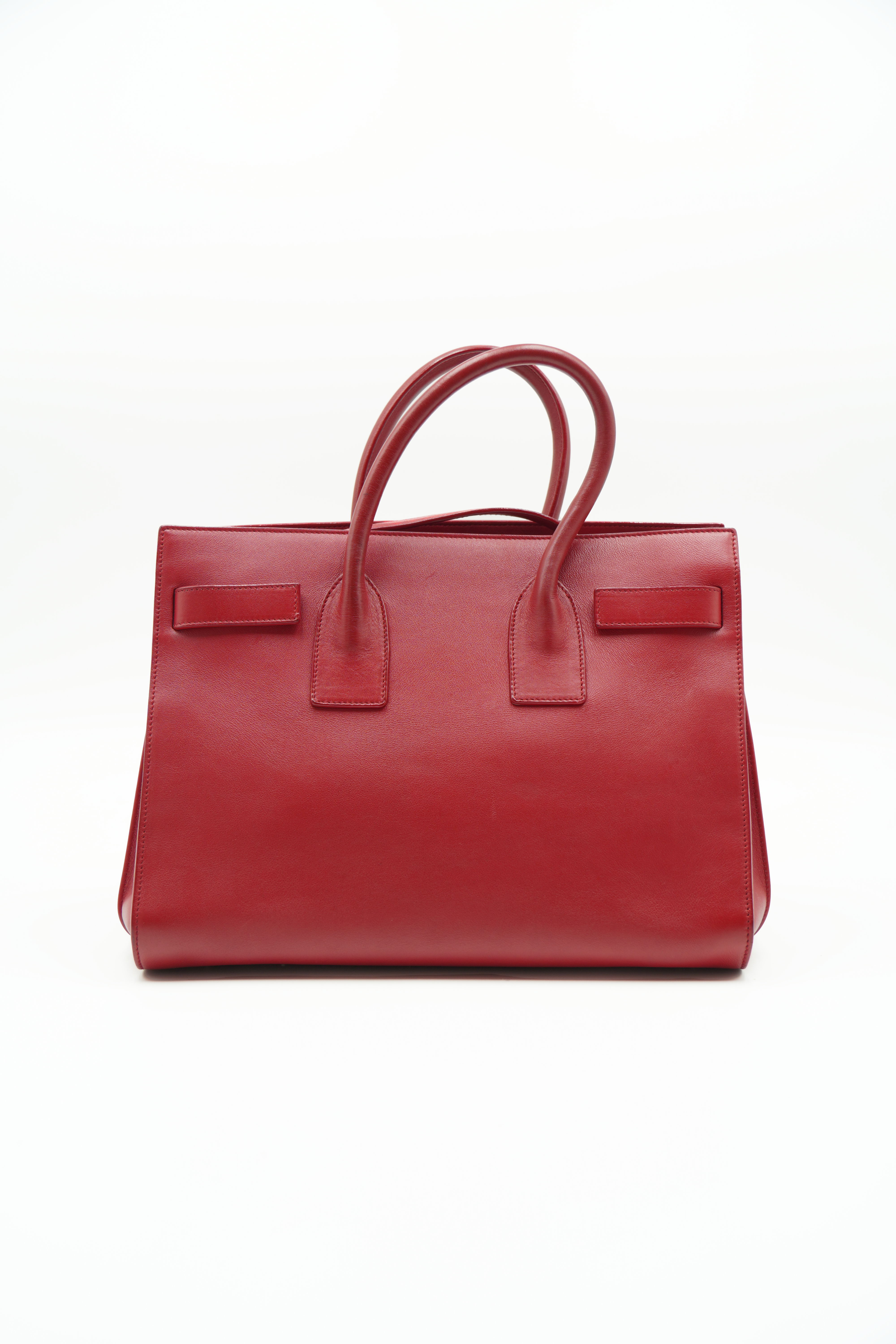 Saint Laurent Bolso Shopping in piel negra Sac du Jour Medium