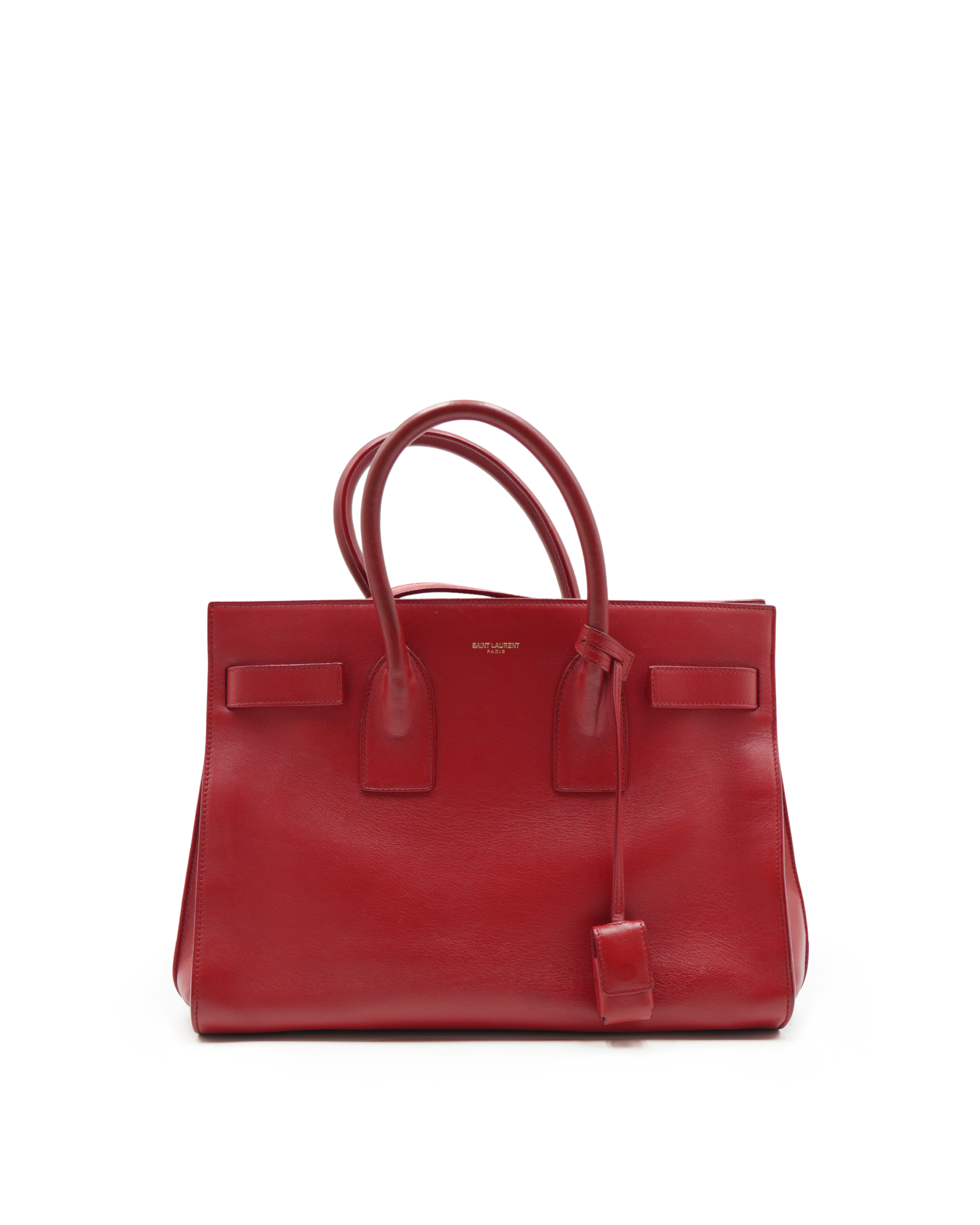 Saint Laurent Borsa Shopping Pelle Rossa Sac du Jour Medium
