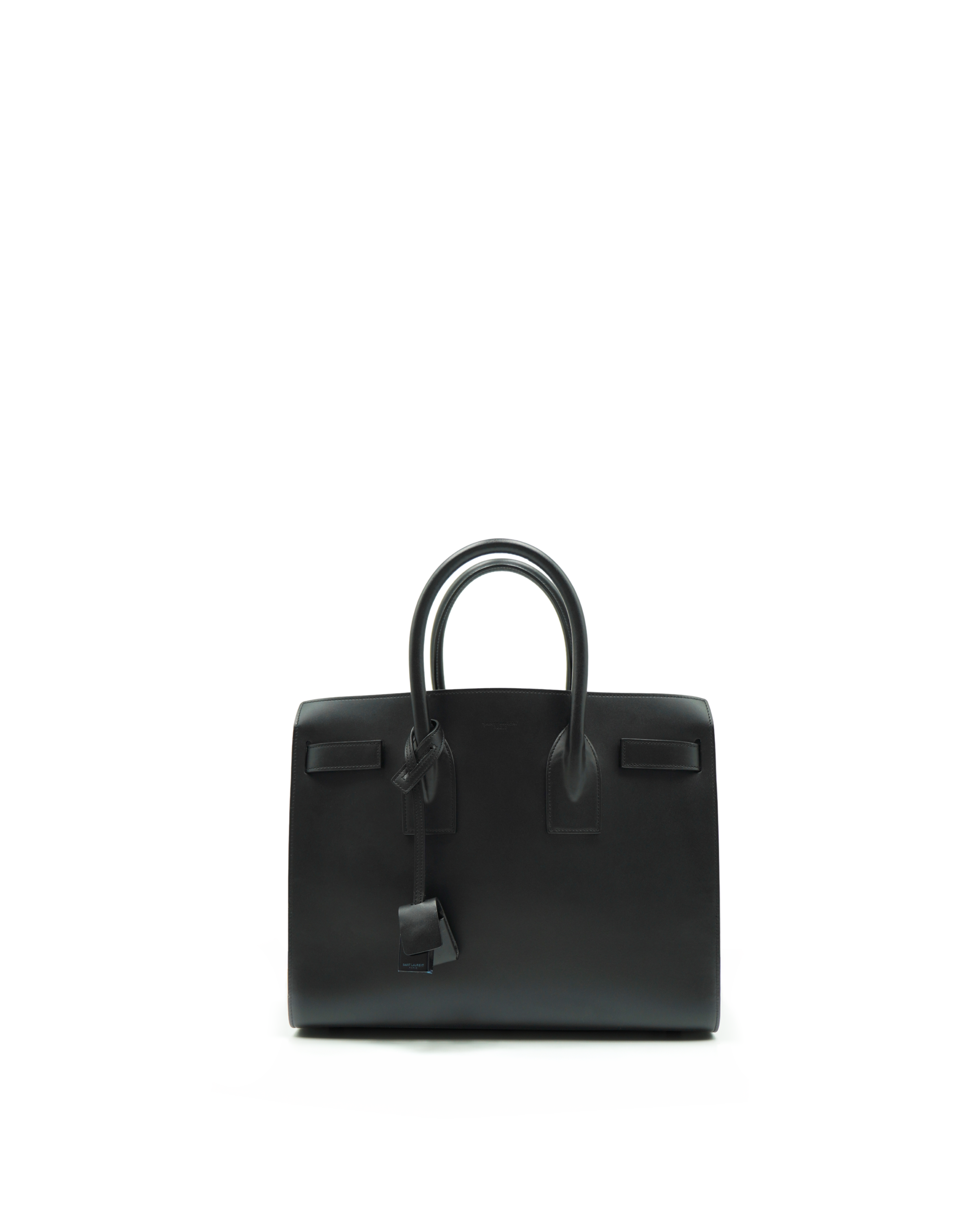 Saint Laurent Borsa Shopping in pelle nera Sac du Jour Medium - Usato Autentico