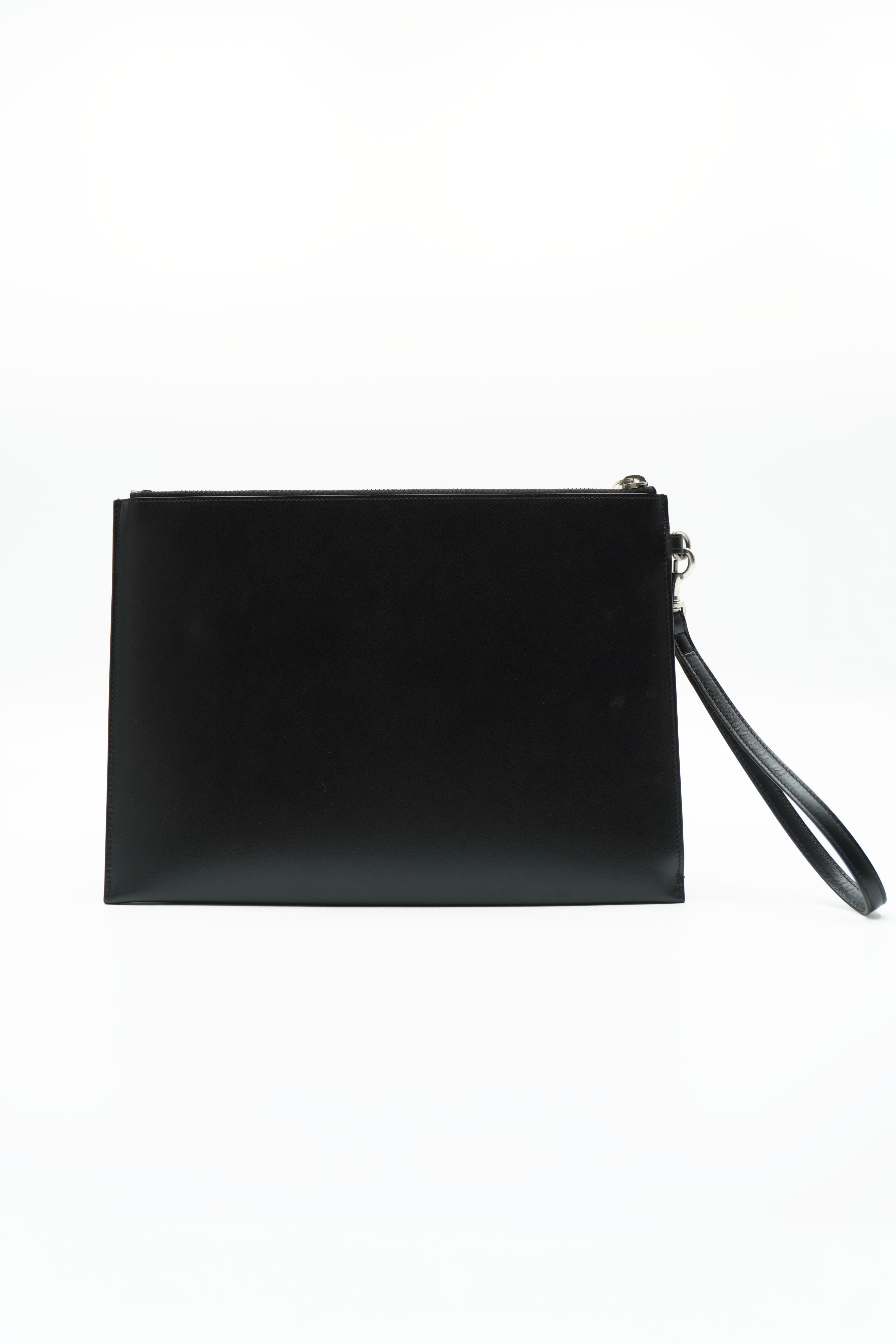 Saint Laurent Bolso Clutch Cassandre Negro