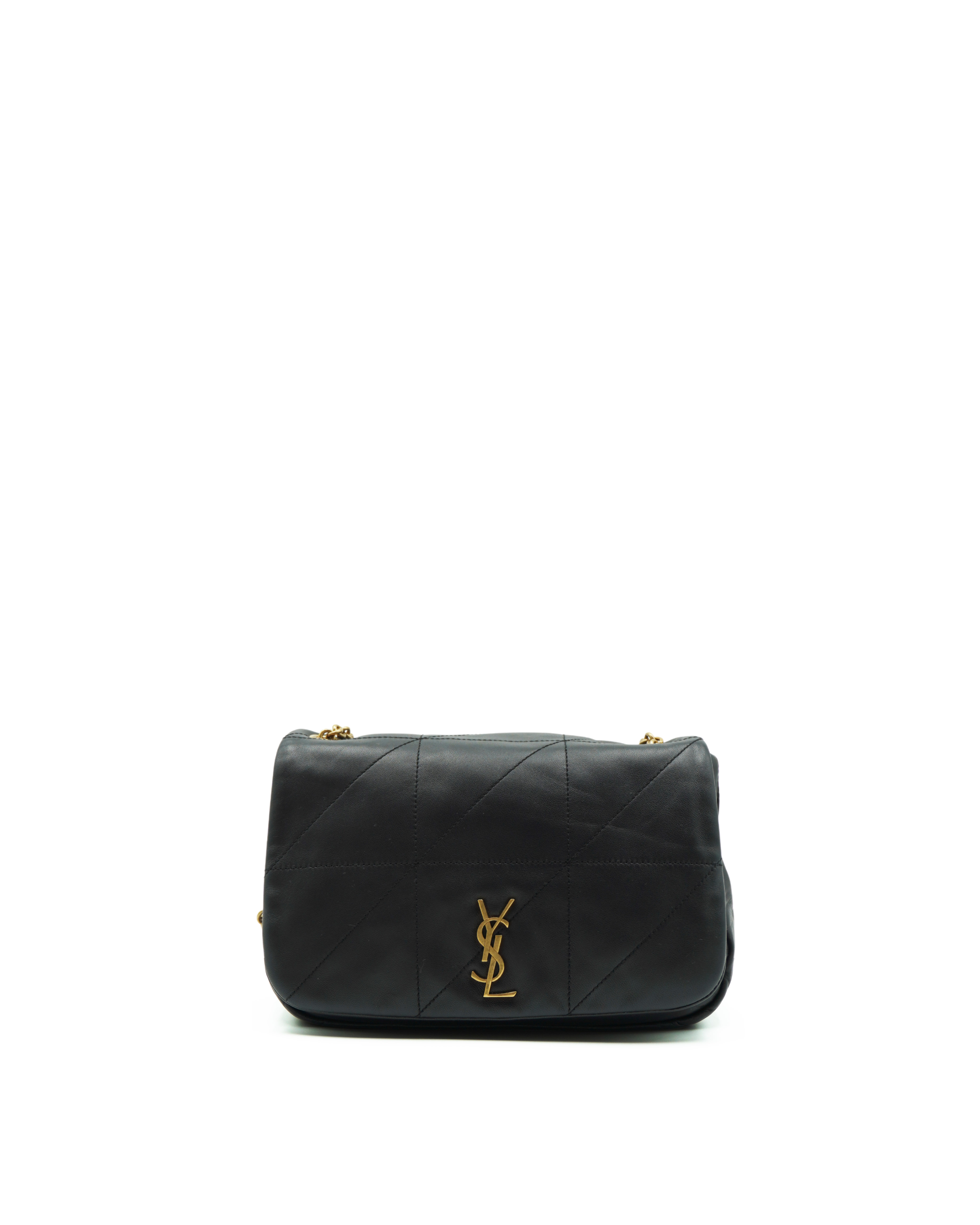 Saint Laurent Borsa Tracolla Jamie 4.0 Pelle Agnello Nera - Usato Autentico