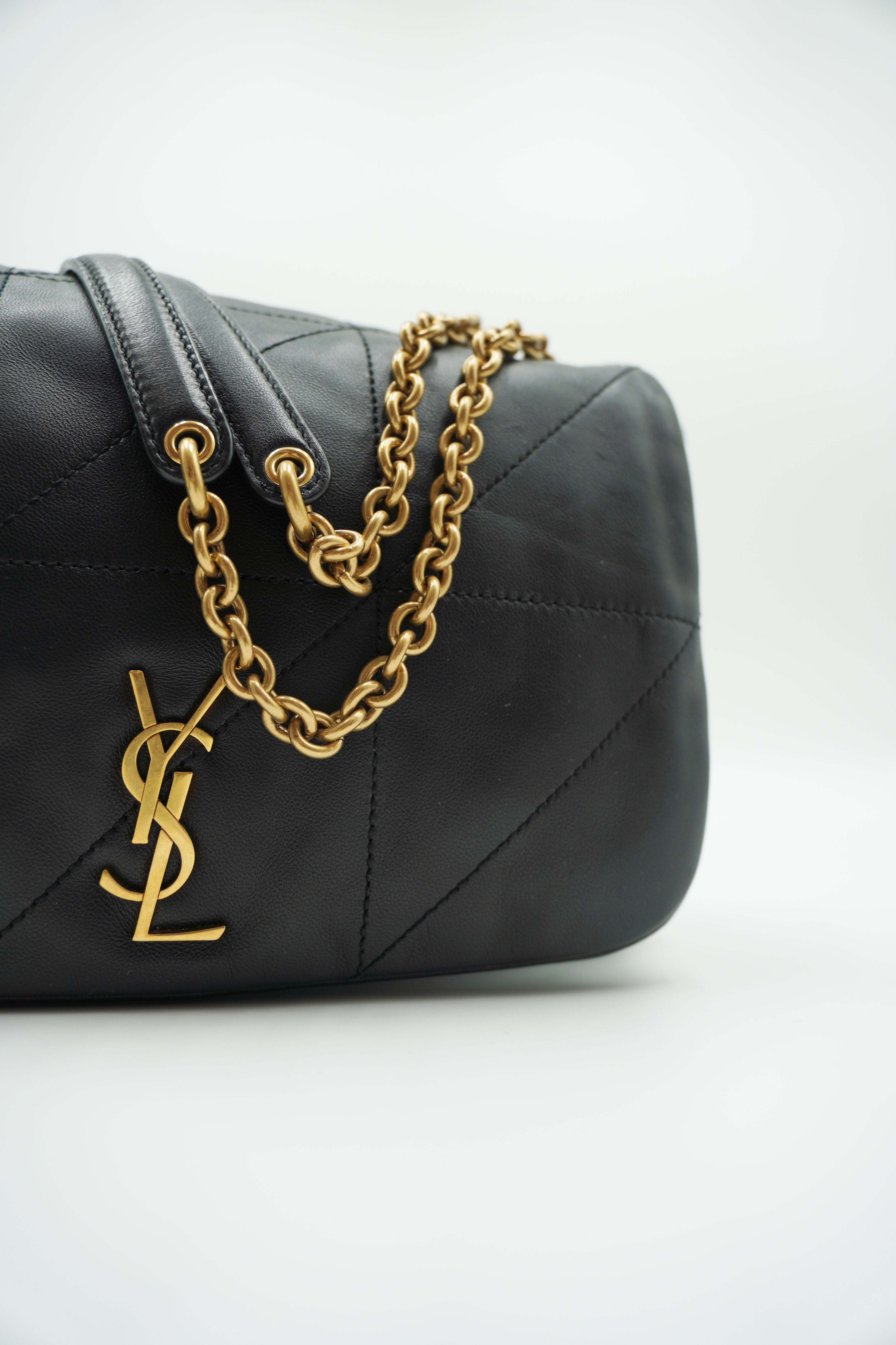 Saint Laurent Borsa Tracolla Jamie 4.0 Pelle Agnello Nera luxury resale autentica - Aurea Luxury Lab