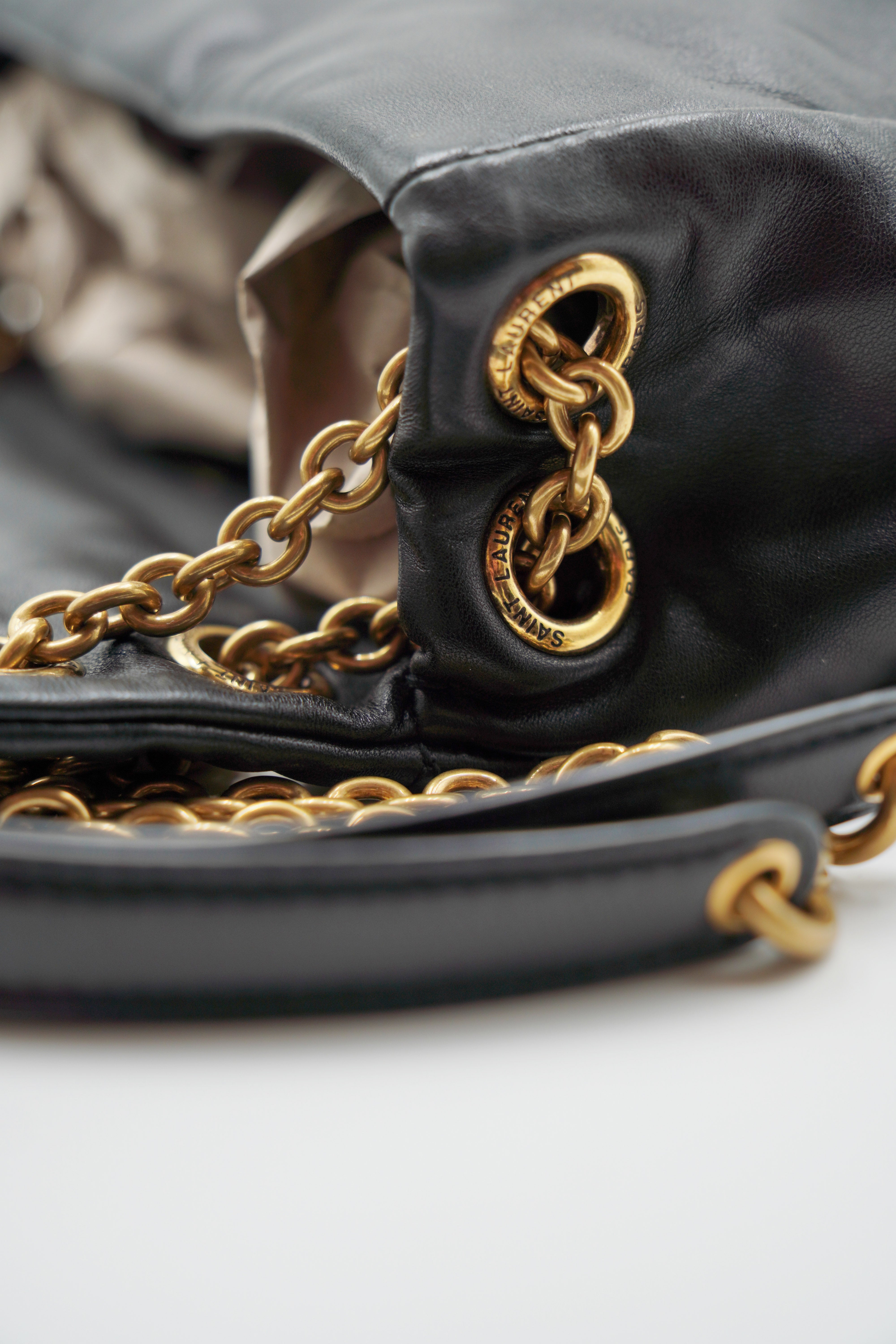 Saint Laurent Borsa Tracolla Jamie 4.0 Pelle Agnello Nera usata autentica certificata - Aurea Luxury Lab