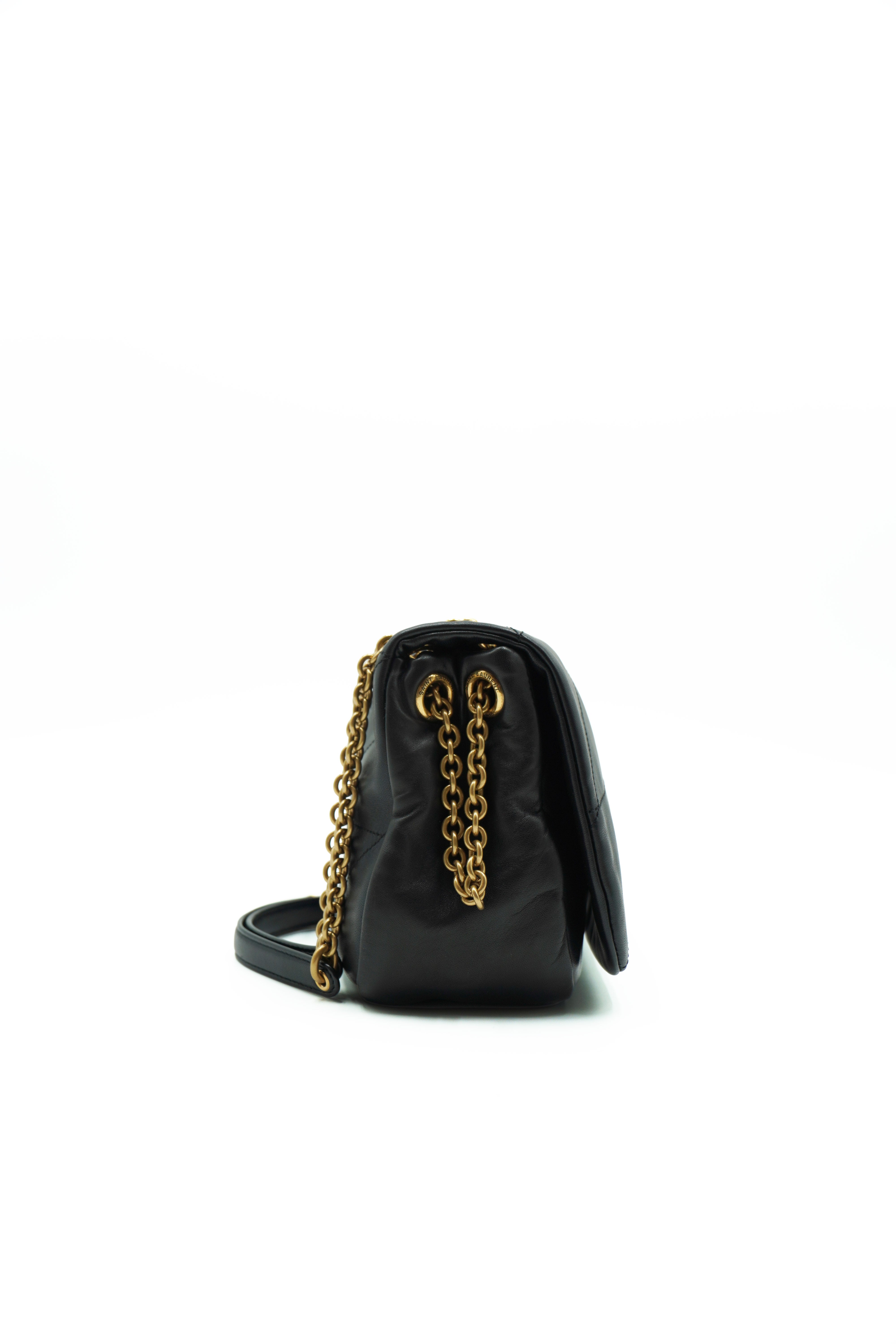 Saint Laurent Borsa Tracolla Jamie 4.0 Pelle Agnello Nera - Usato Autentico