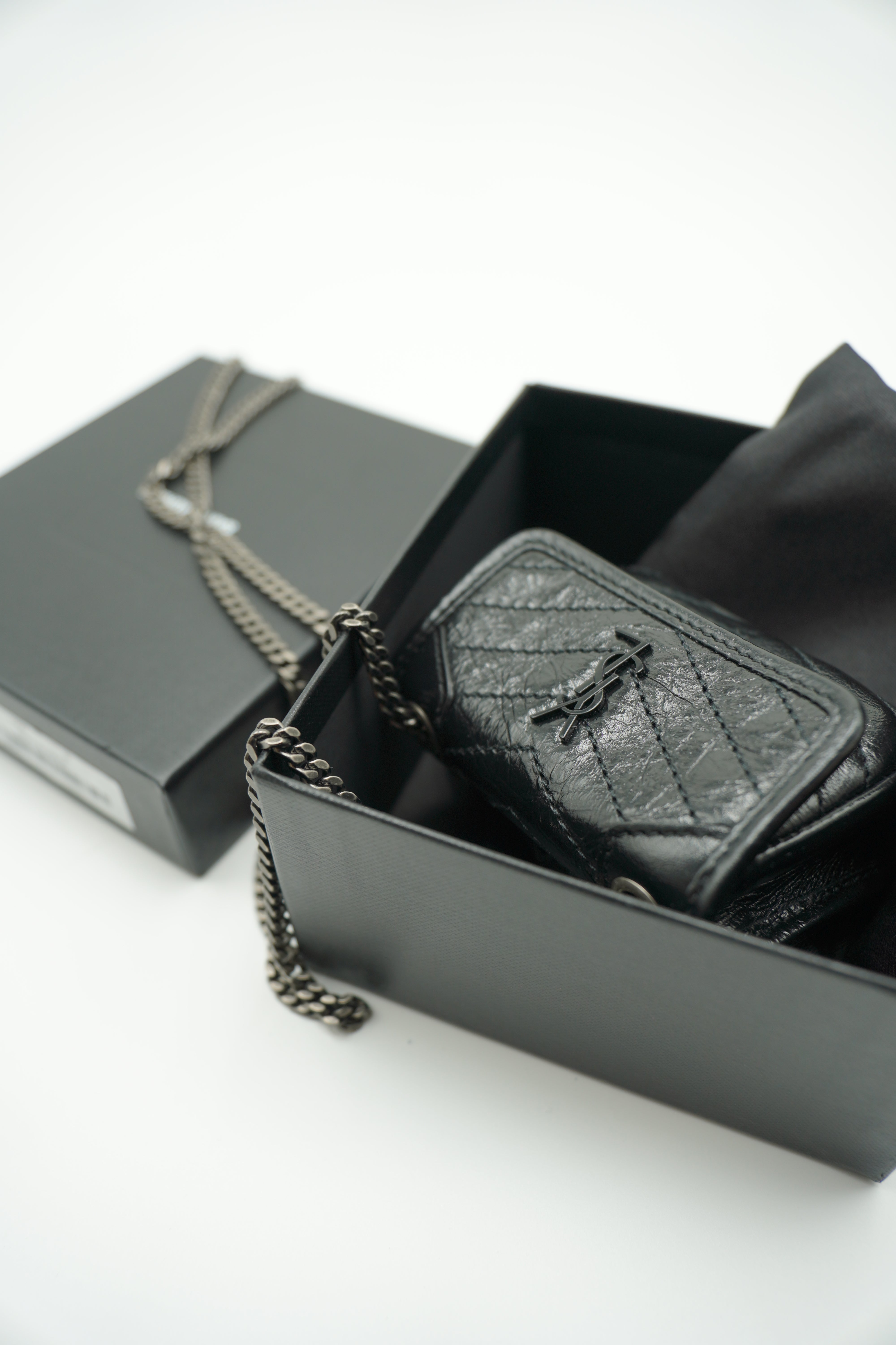 Saint Laurent Micro Niki Airpods Case