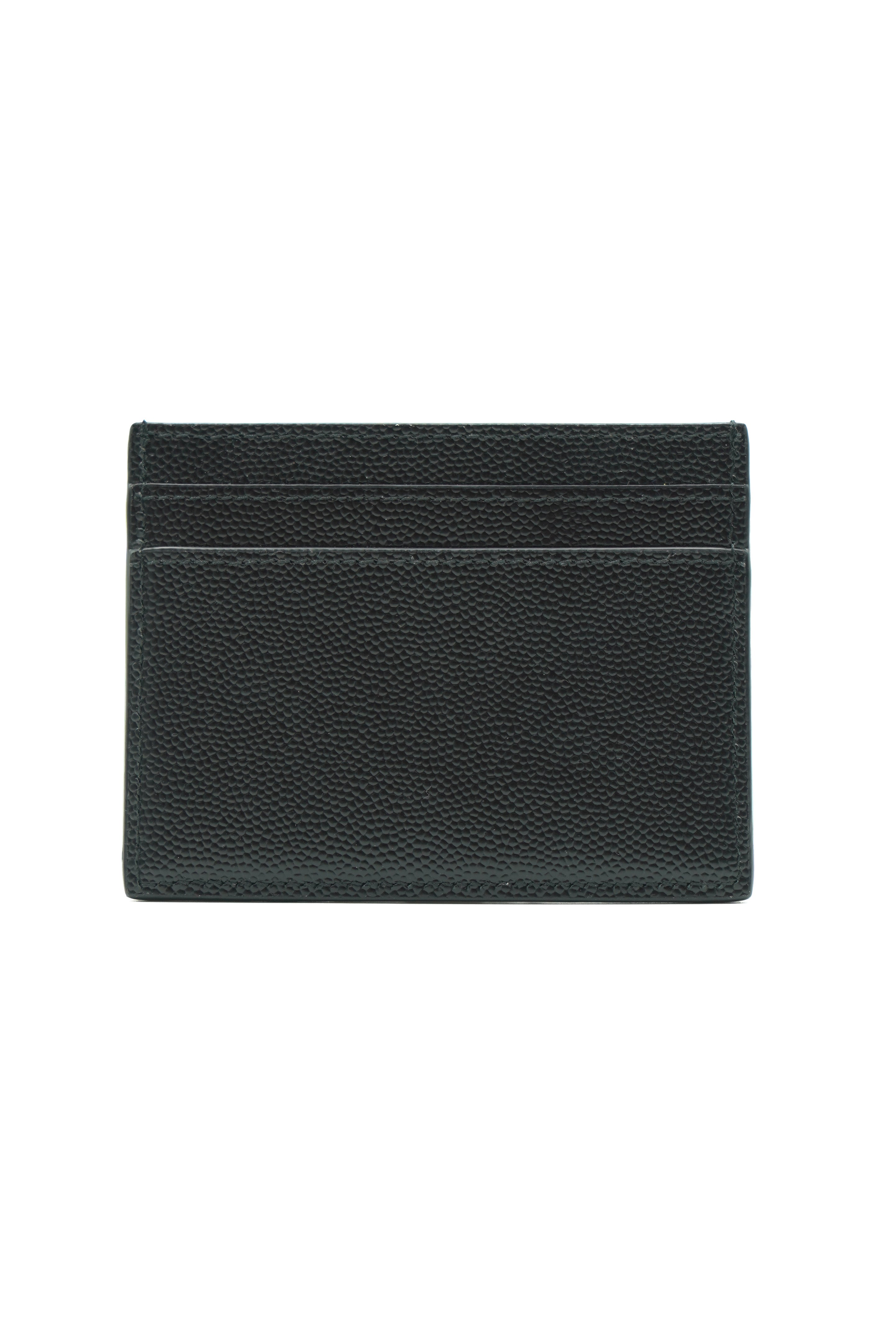 Tarjetero de piel negra de Saint Laurent