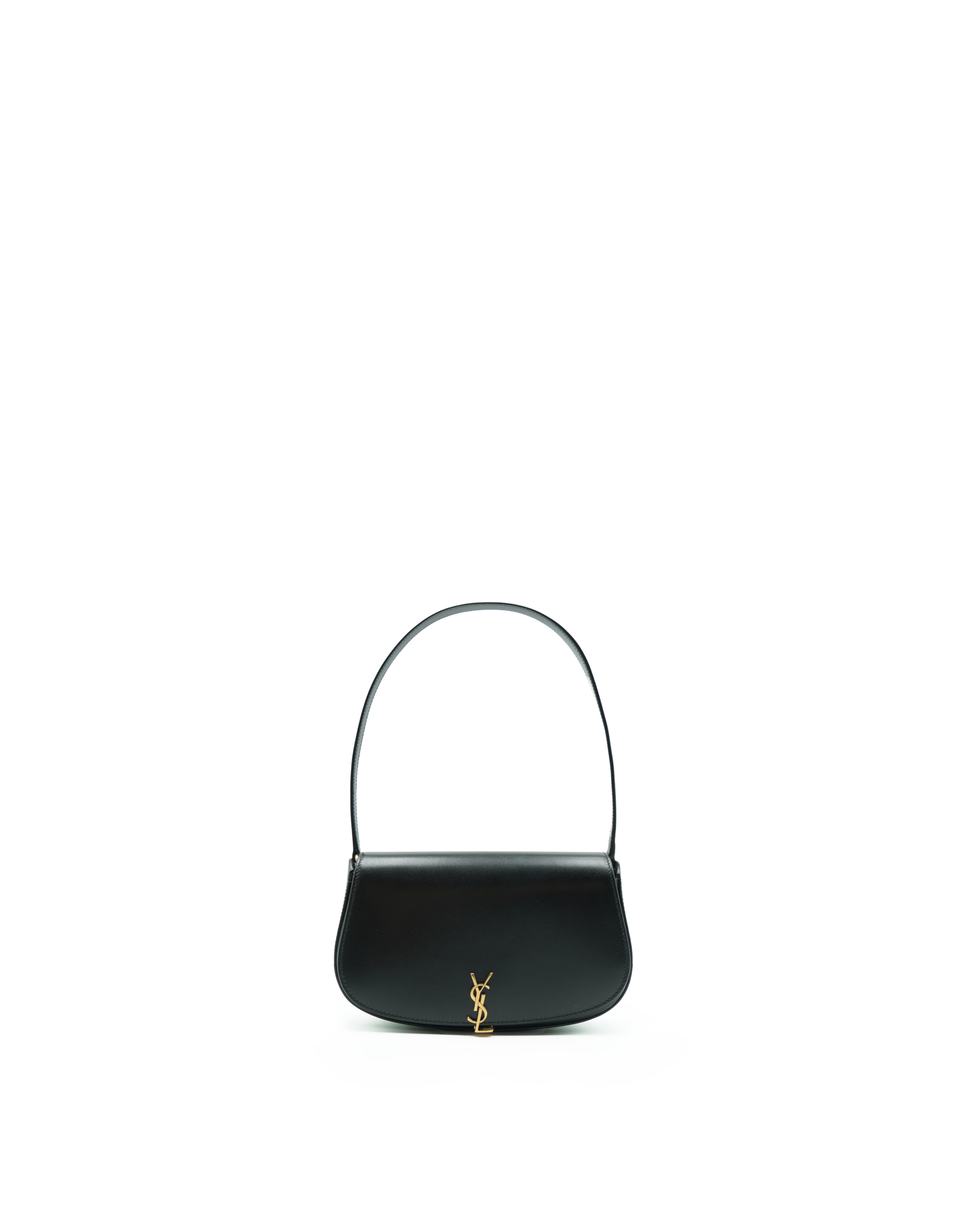 Saint Laurent Borsa Voltaire Mini In Pelle Box Nera