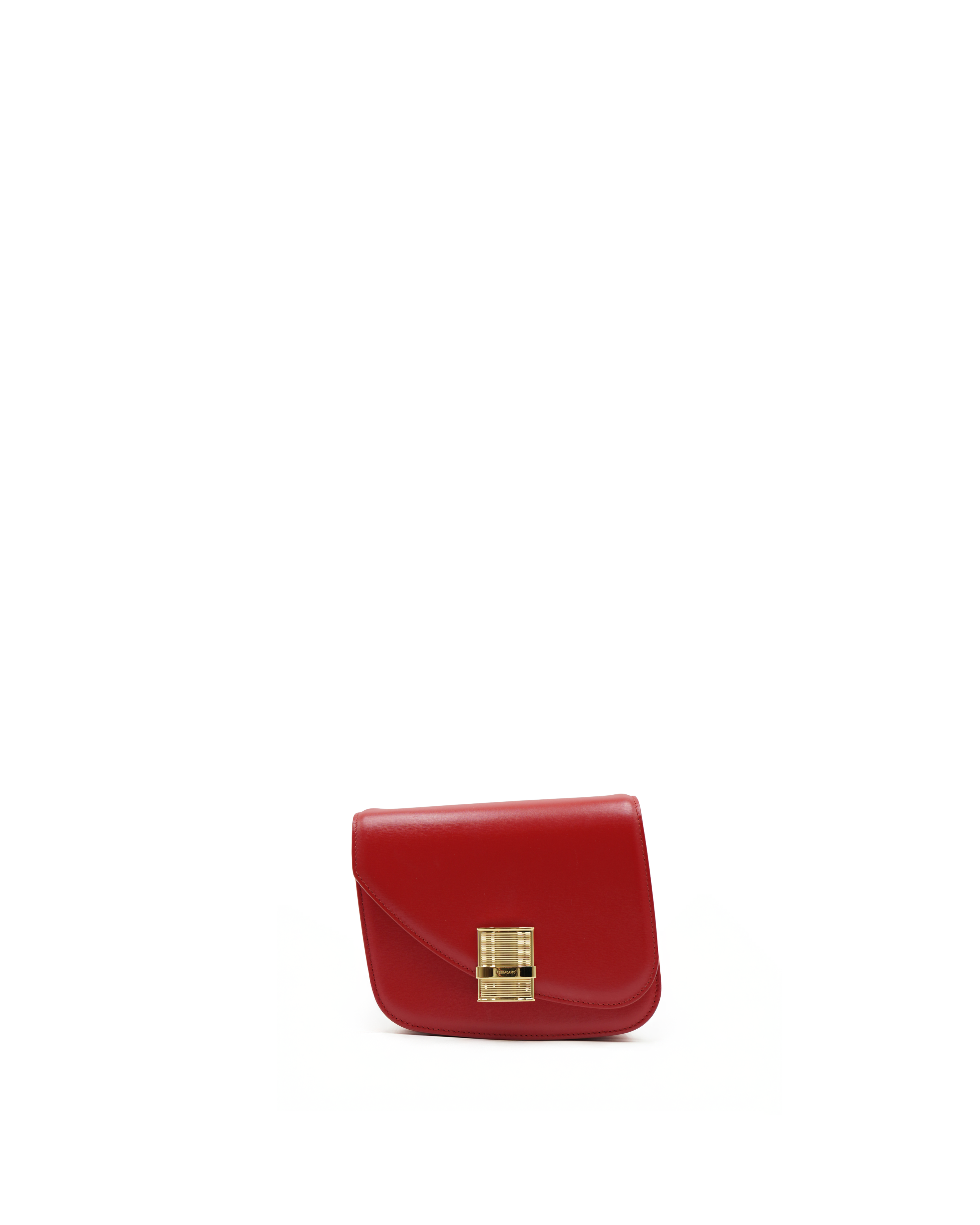 Salvatore Ferragamo Borsa Tracolla Fiamma Pelle Rosso