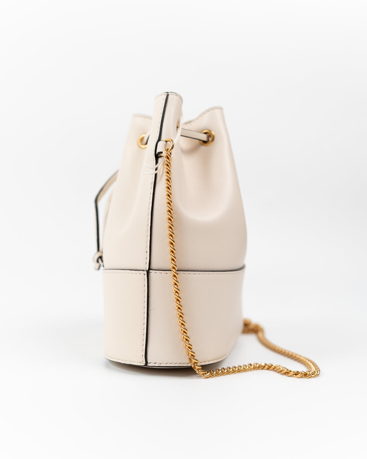 Valentino Garavani Borsa Mini VLogo Signature Secchiello Pelle Nappa Bianca preloved certificata autentica - Aurea Luxury Lab