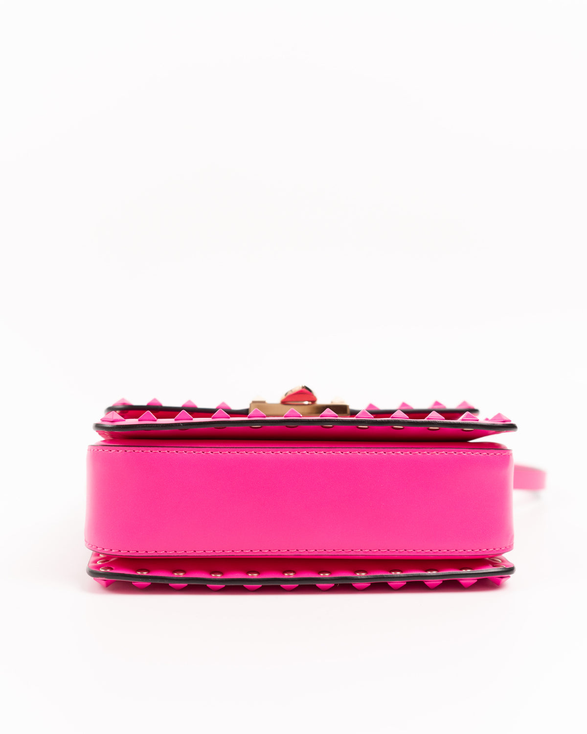 Valentino Garavani Borsa Rockstud23 Small Pelle Rosa Fucsia luxury resale certificata - Aurea Luxury Lab