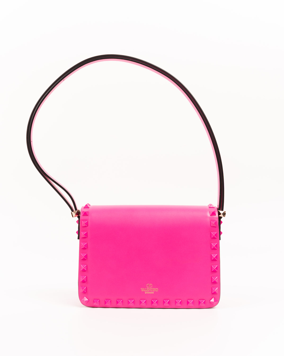 Valentino Garavani Borsa Rockstud23 Small Pelle Rosa Fucsia nuova mai utilizzata certificata - Aurea Luxury Lab