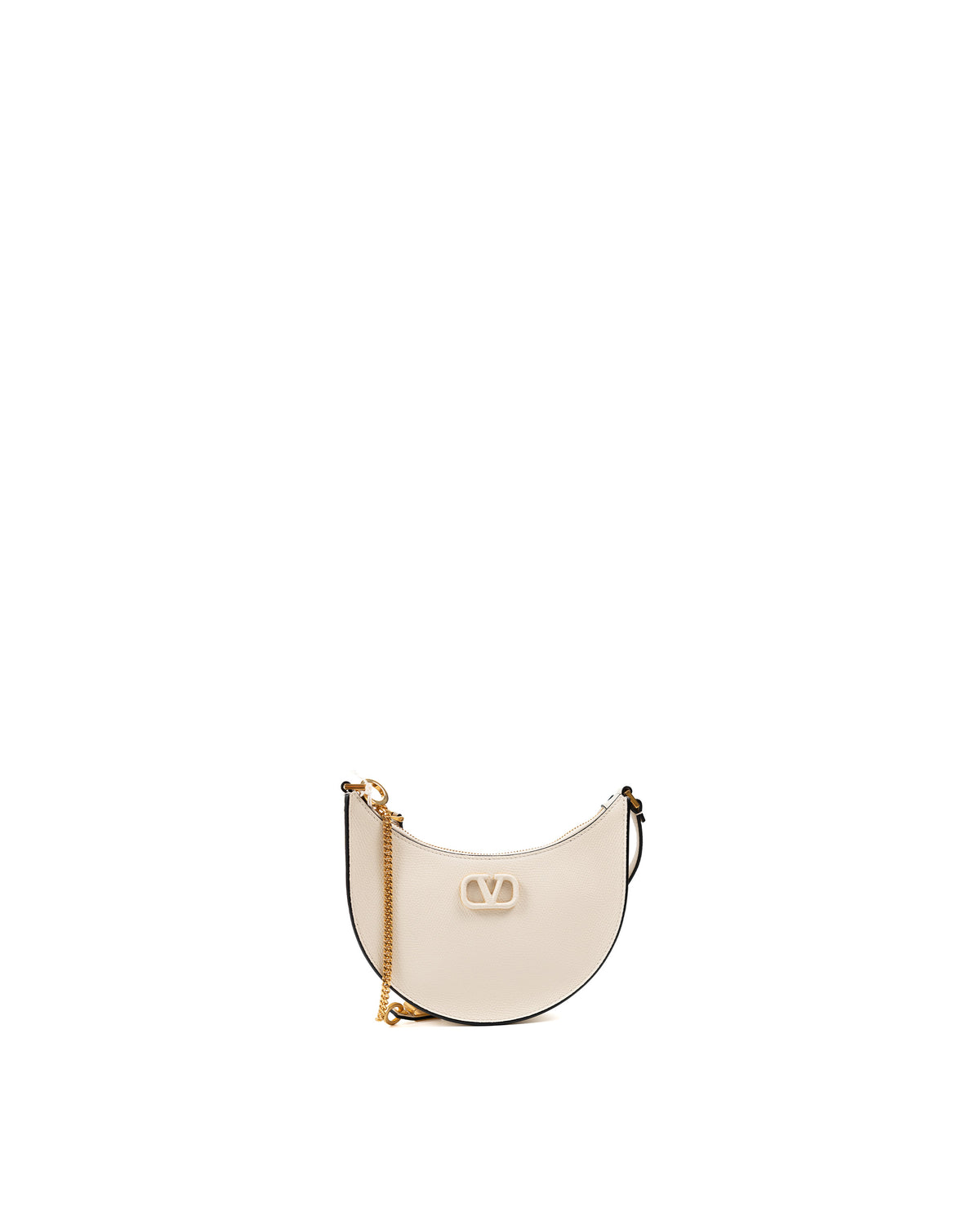 Valentino Garavani Borsa Mini Hobo VLogo Signature Pelle Bianca usata autentica - Aurea Luxury Lab