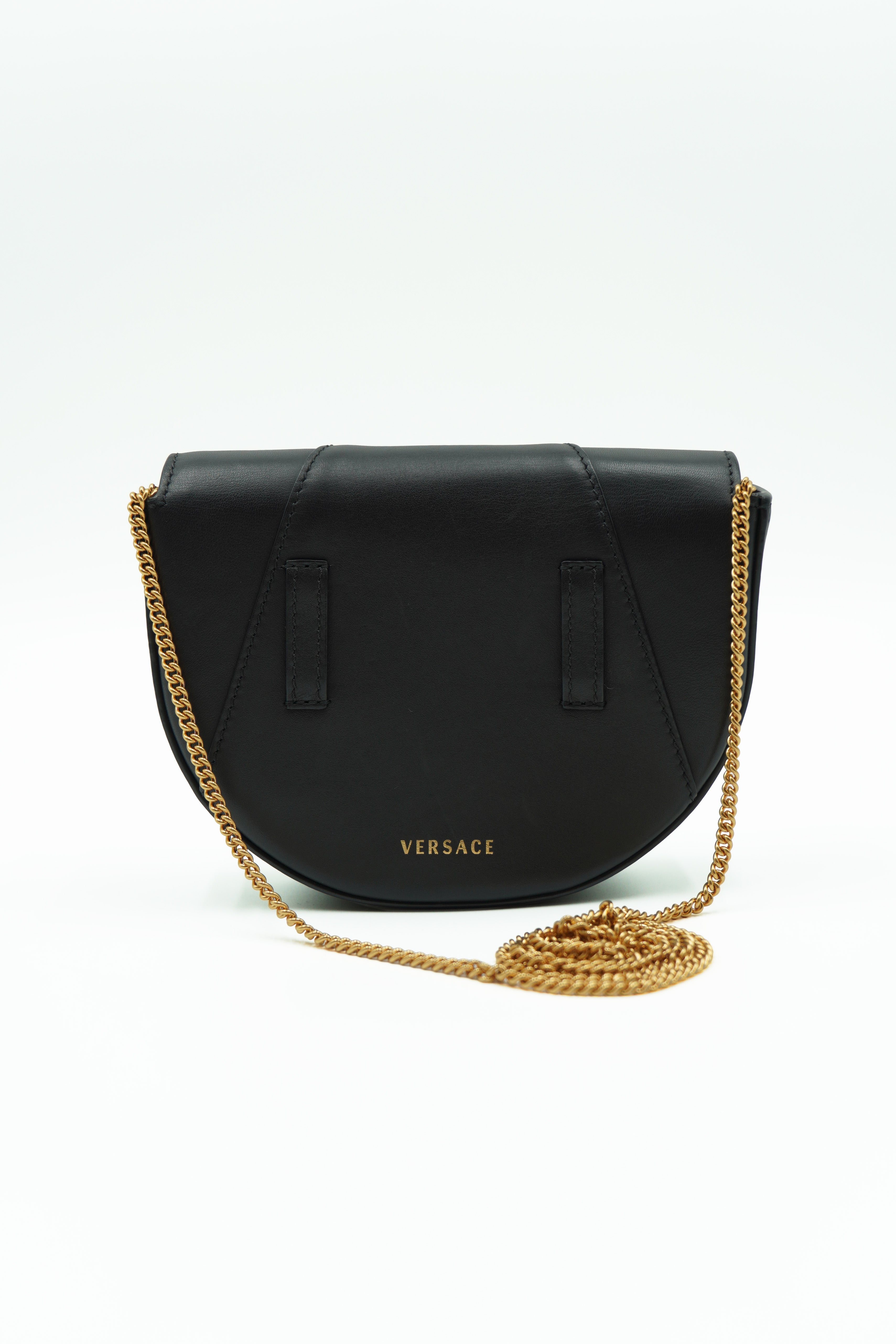 Versace Borsa Venus Tracolla Pelle Nero