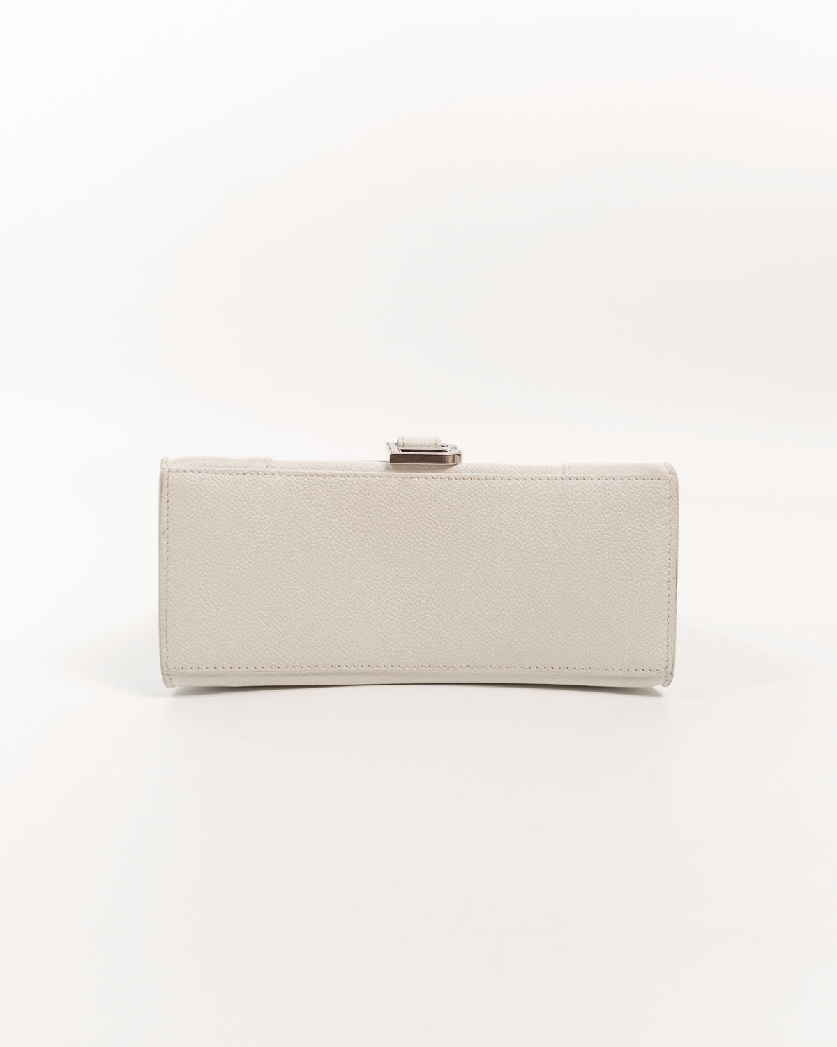 Balenciaga Borsa Hourglass Small Pelle Bianca pre-owned certificata - Aurea Luxury Lab