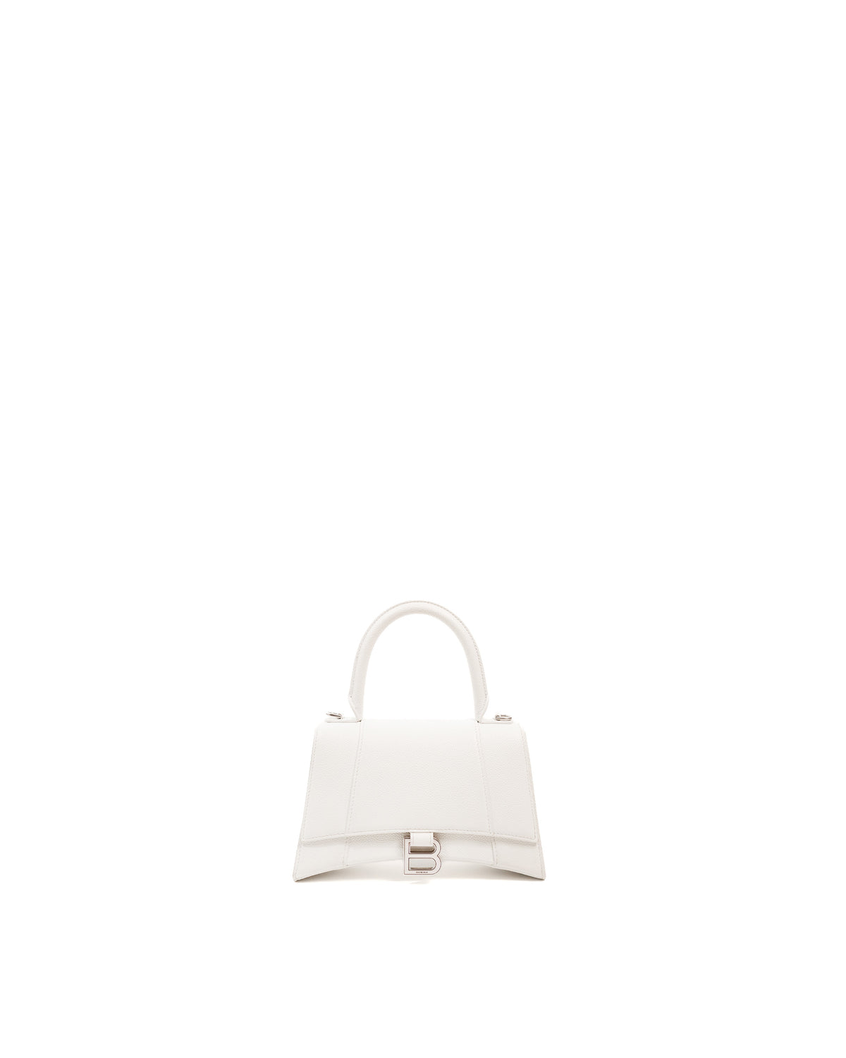 Balenciaga Borsa Hourglass Small Pelle Bianca usata autentica - Aurea Luxury Lab
