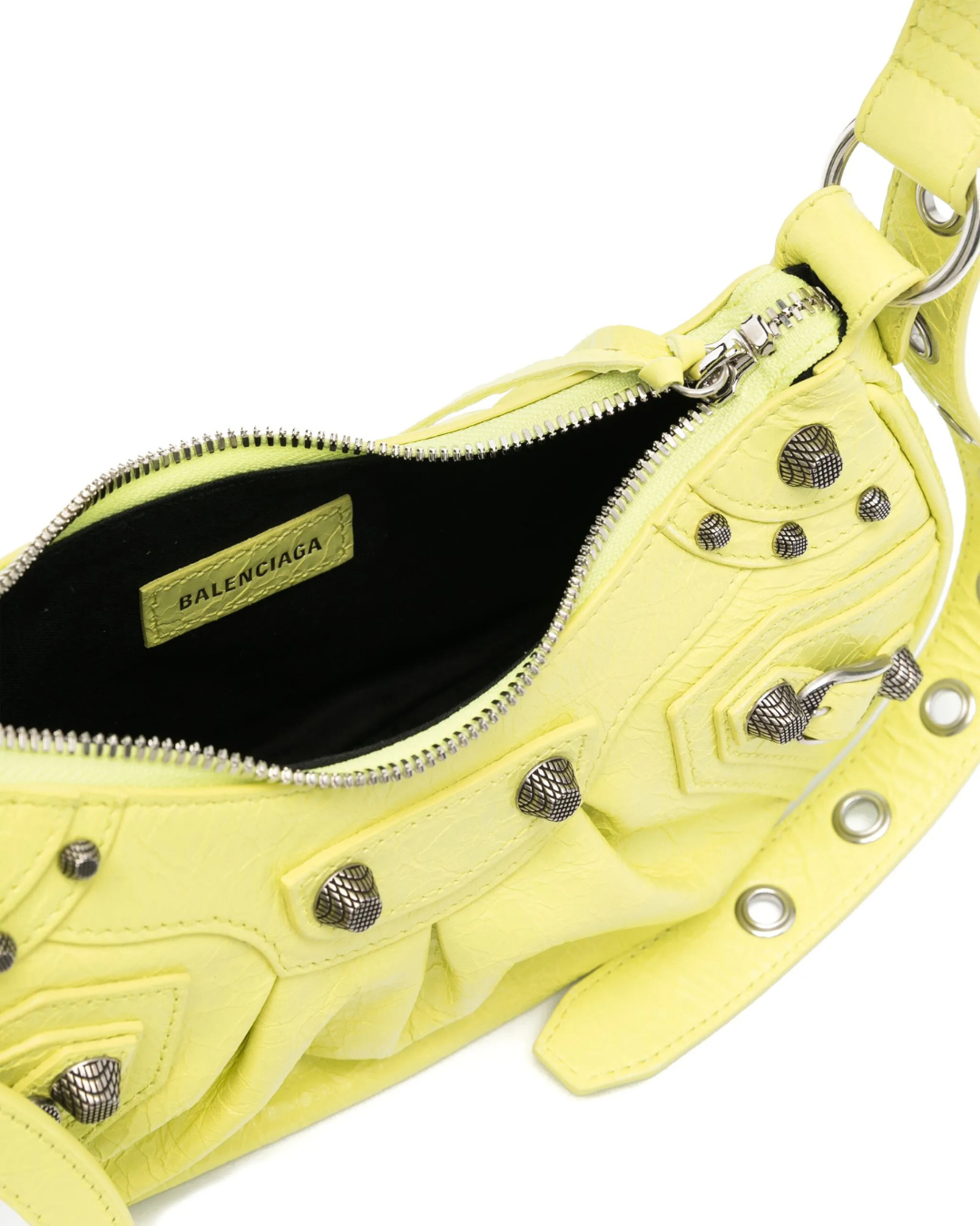 Balenciaga Borsa La Cagole XS pelle lime