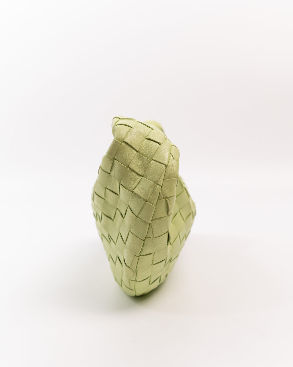 Bottega Veneta Borsa Mini Jodie Pelle Intrecciato Verde Pistacchio pre-owned certificata - Aurea Luxury Lab