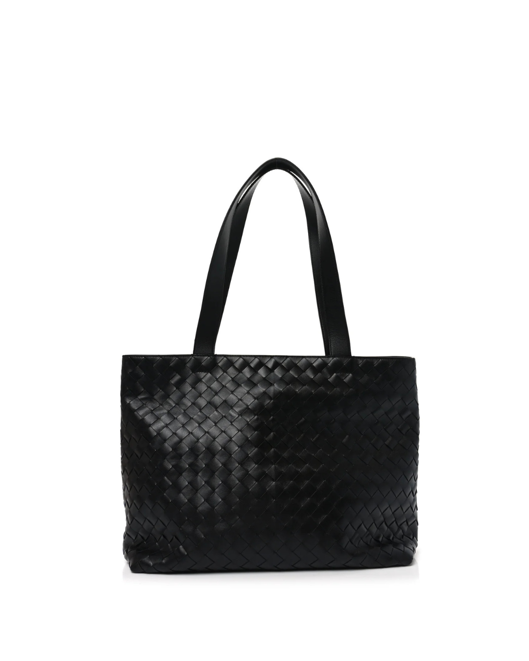 Bottega Veneta Borsa Tote Intrecciato Zipped Pelle Nera usata autentica - Aurea Luxury Lab