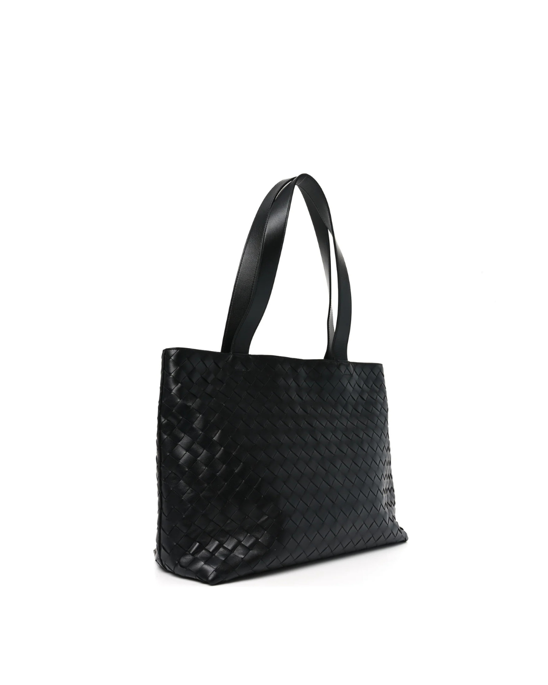 Bottega Veneta Borsa Tote Intrecciato Zipped Pelle Nera pre-owned certificata - Aurea Luxury Lab
