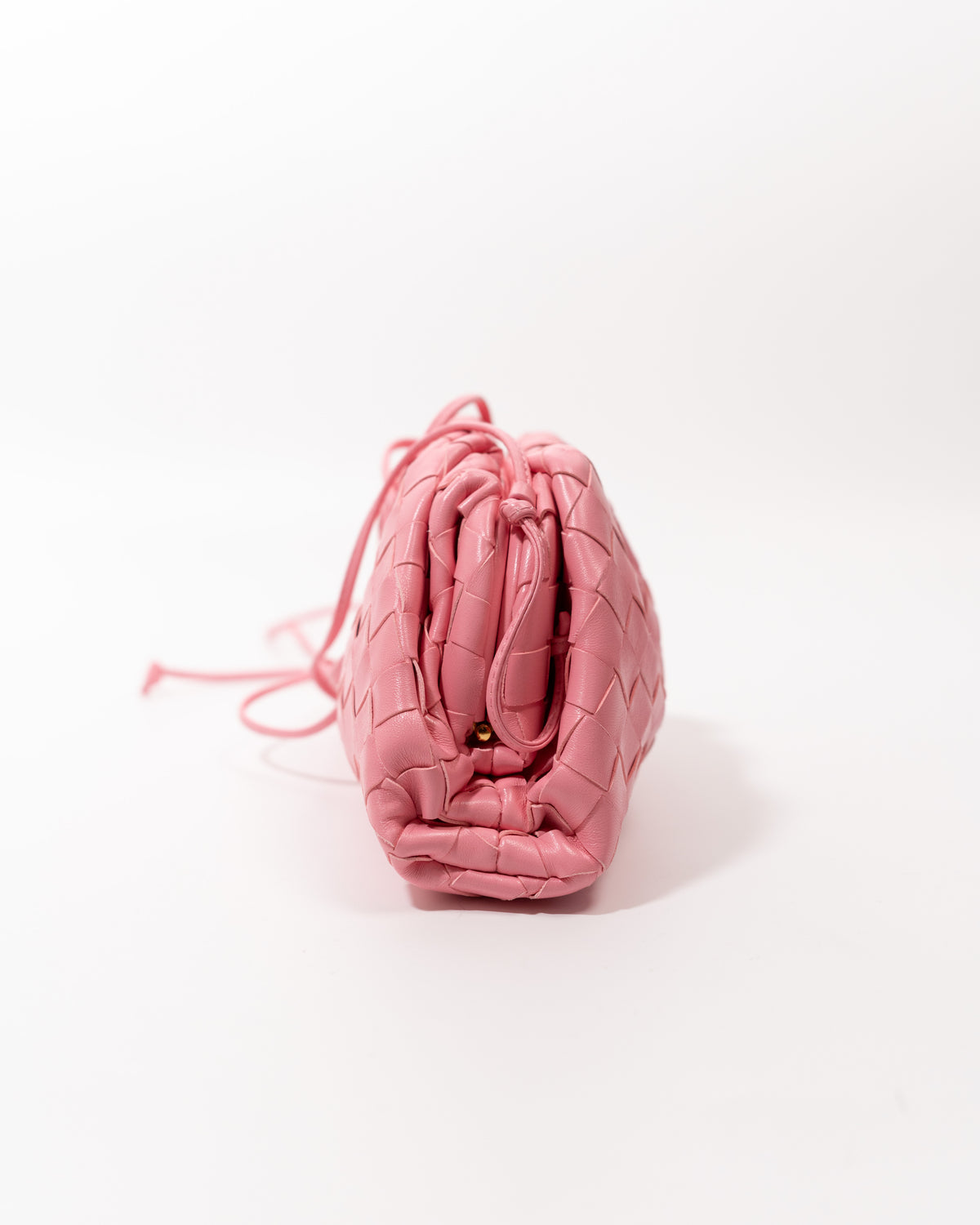 Bottega Veneta Borsa Mini Pouch Pelle Intrecciato Rosa pre-owned certificata - Aurea Luxury Lab