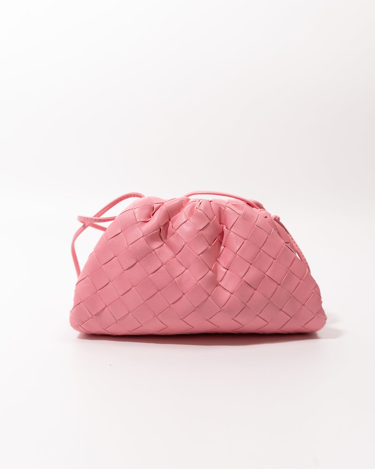 Bottega Veneta Borsa Mini Pouch Pelle Intrecciato Rosa second hand luxury - Aurea Luxury Lab