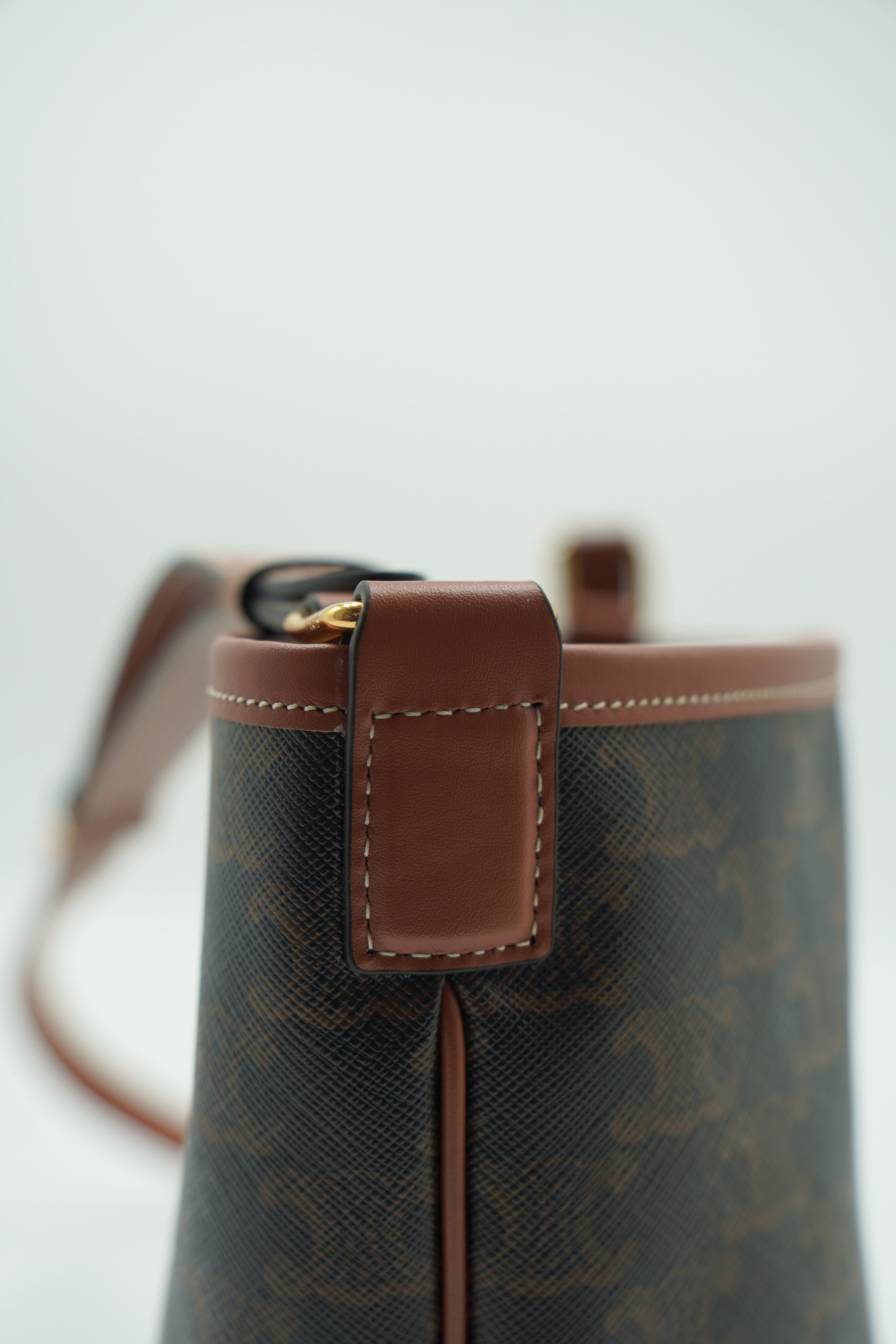 Celine Borsa Secchiello Triomphe Tela e Pelle Small