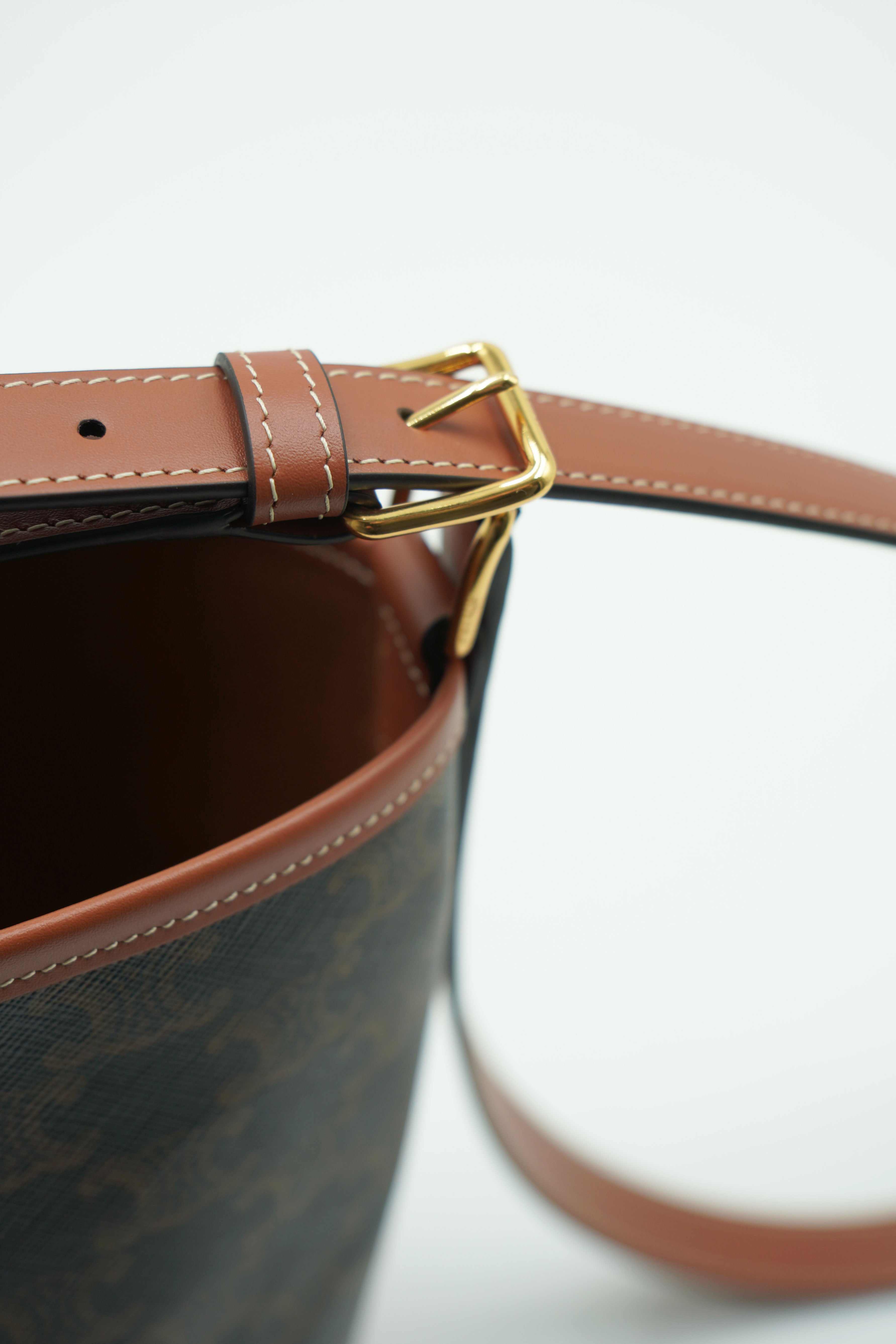 Celine Borsa Secchiello Triomphe Tela e Pelle Small