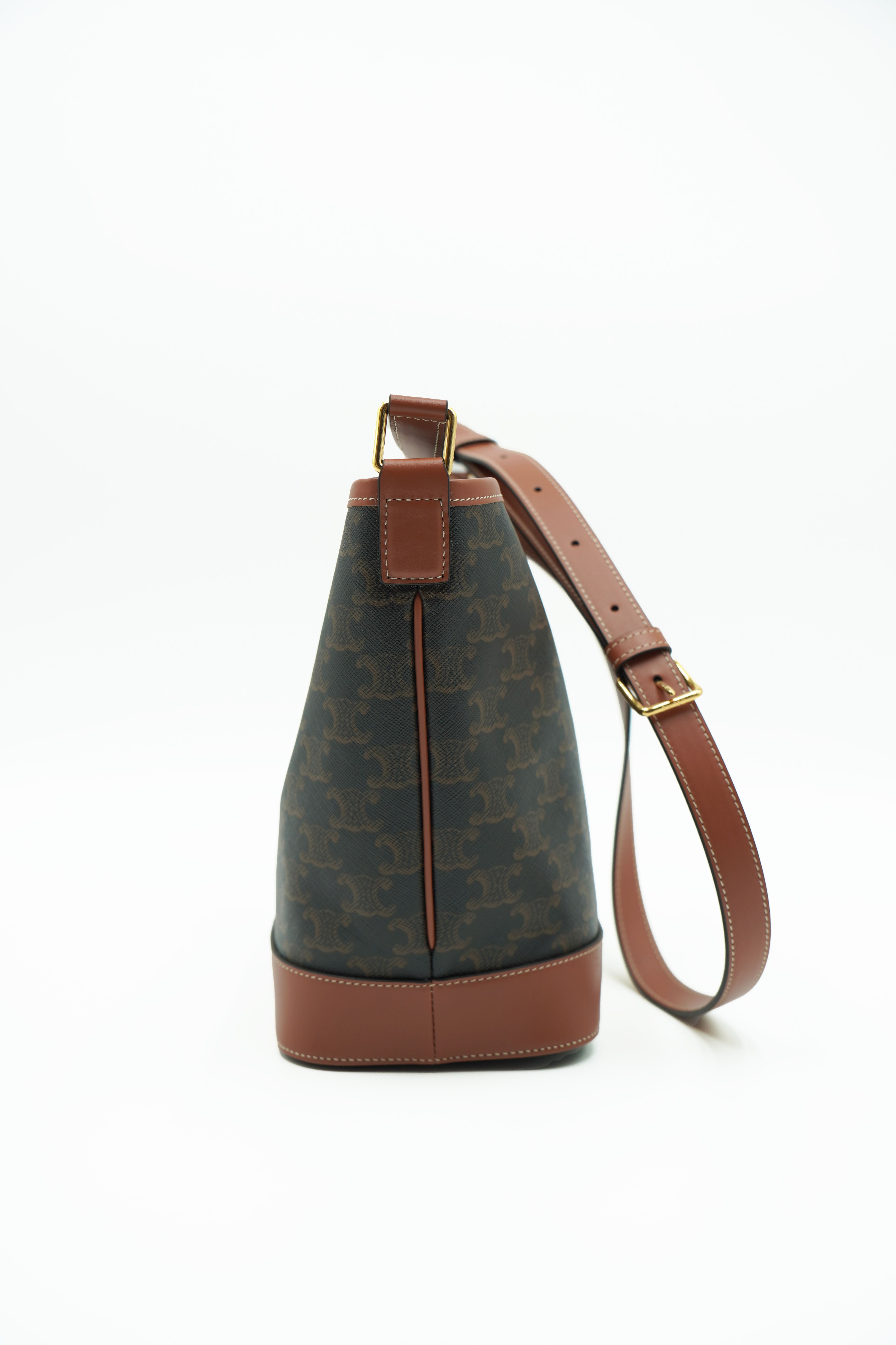 Celine Borsa Secchiello Triomphe Tela e Pelle Small