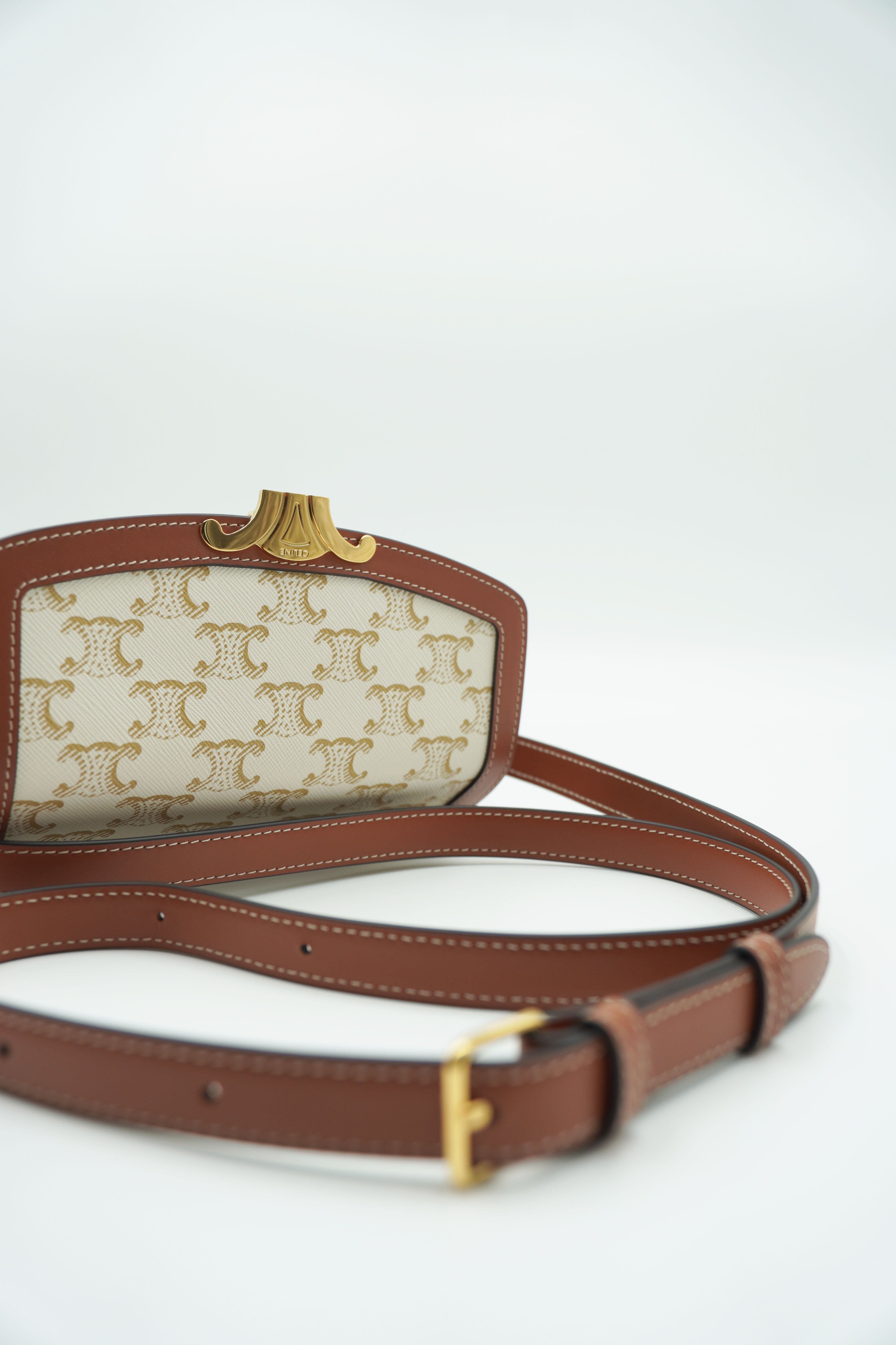 Celine Borsa Teen Triomphe Tela e Pelle Small