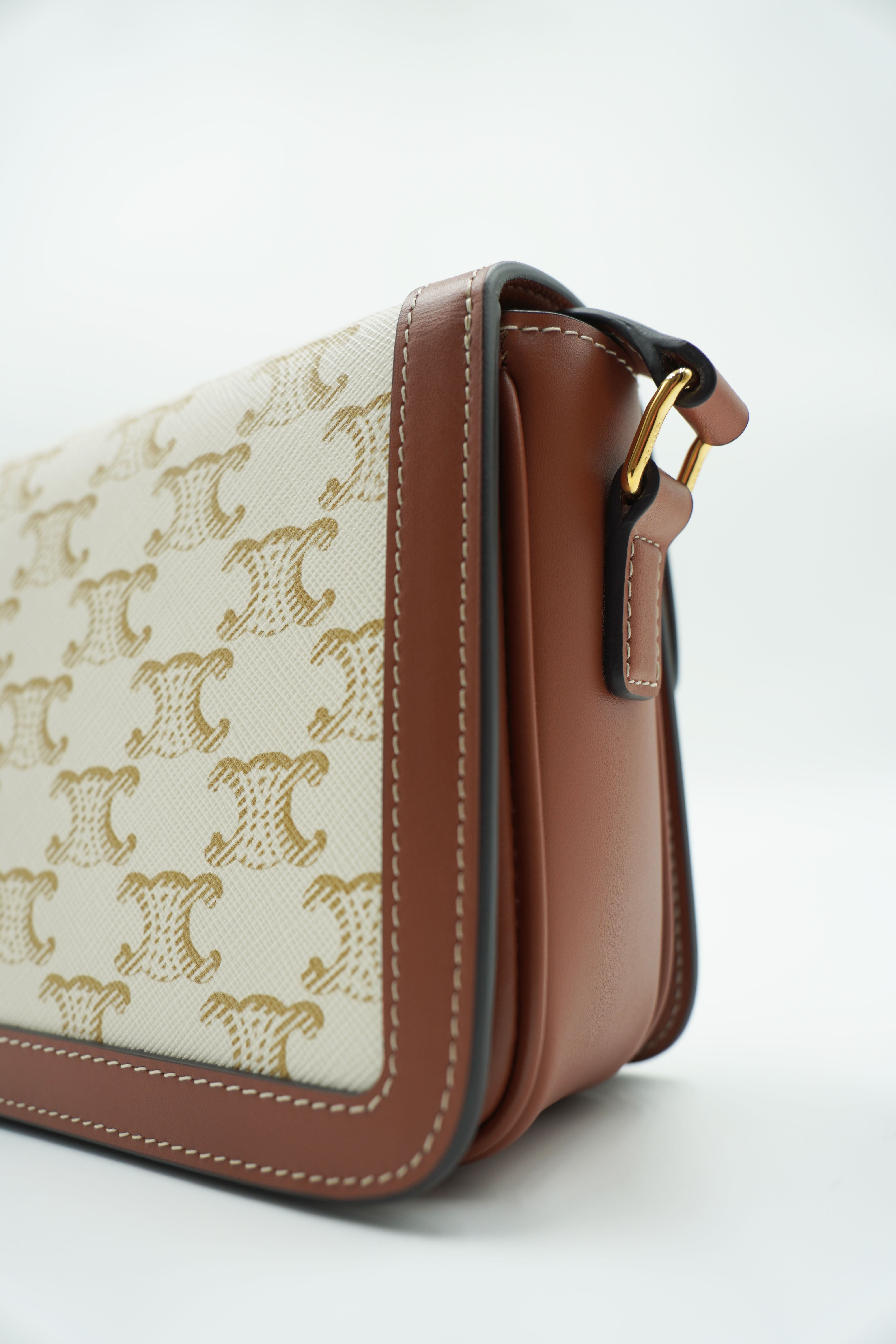 Celine Borsa Teen Triomphe Tela e Pelle Small