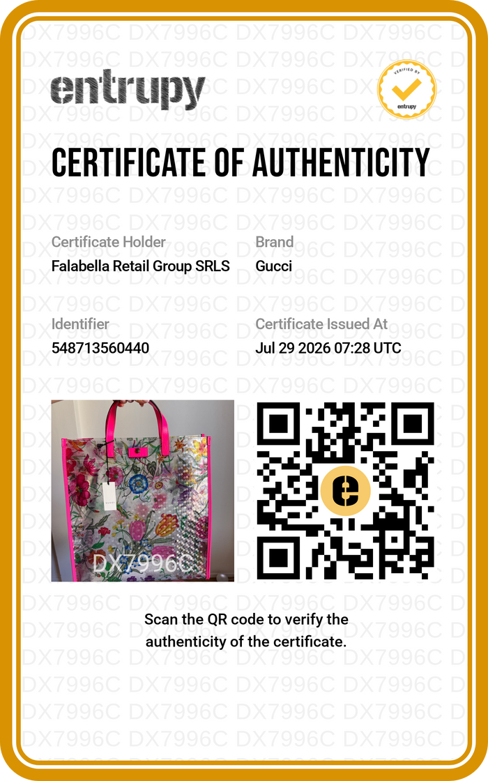 Certificato di autenticità Entrupy